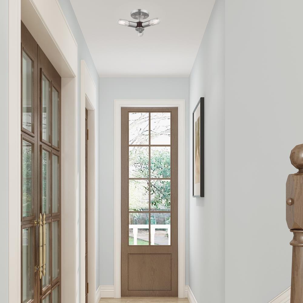 Livex Lighting Copenhagen 3 - Light Flush Mount in  Brushed Nickel
