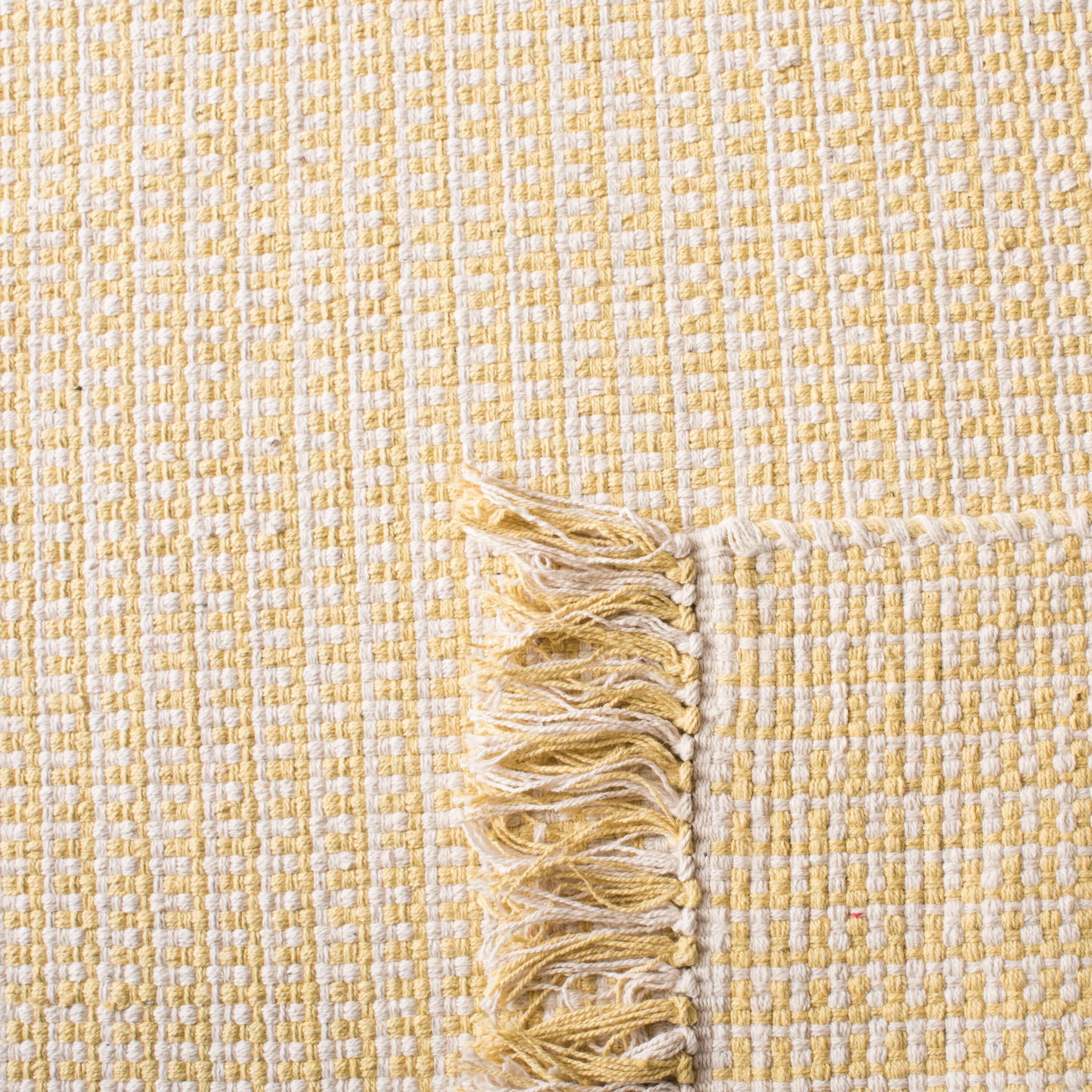 Montauk MTK340 Hand Woven Indoor Area Rug - Ivory/Yellow - 5'x8' - Safavieh.