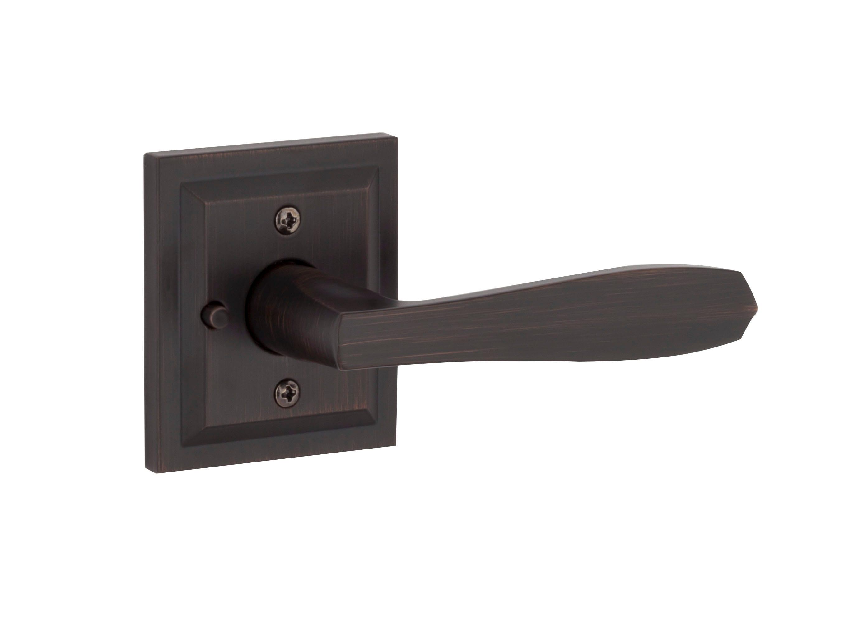 Baldwin Torrey Low Profile Rose Bed/Bath Lever in VB