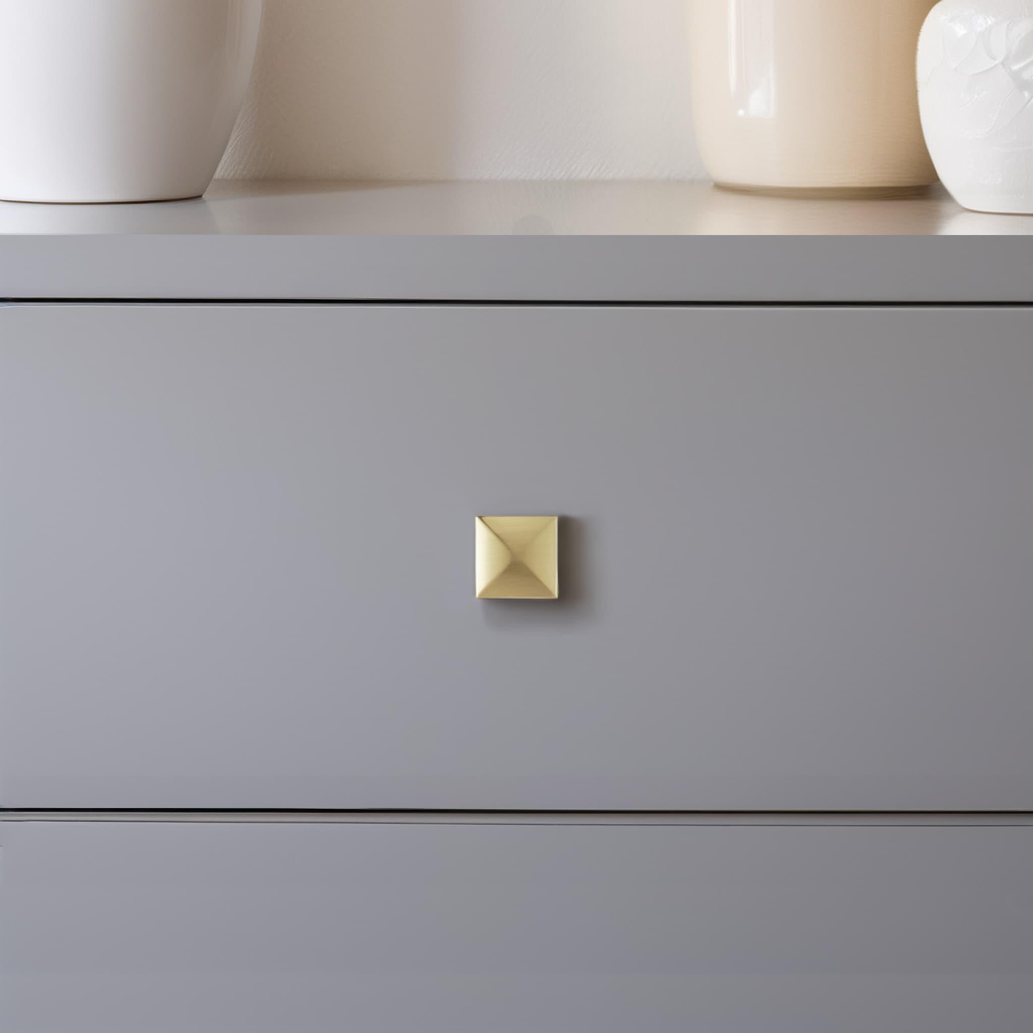 Amerock 1 1/8" Length Square Knob Multipack (Set of 10)