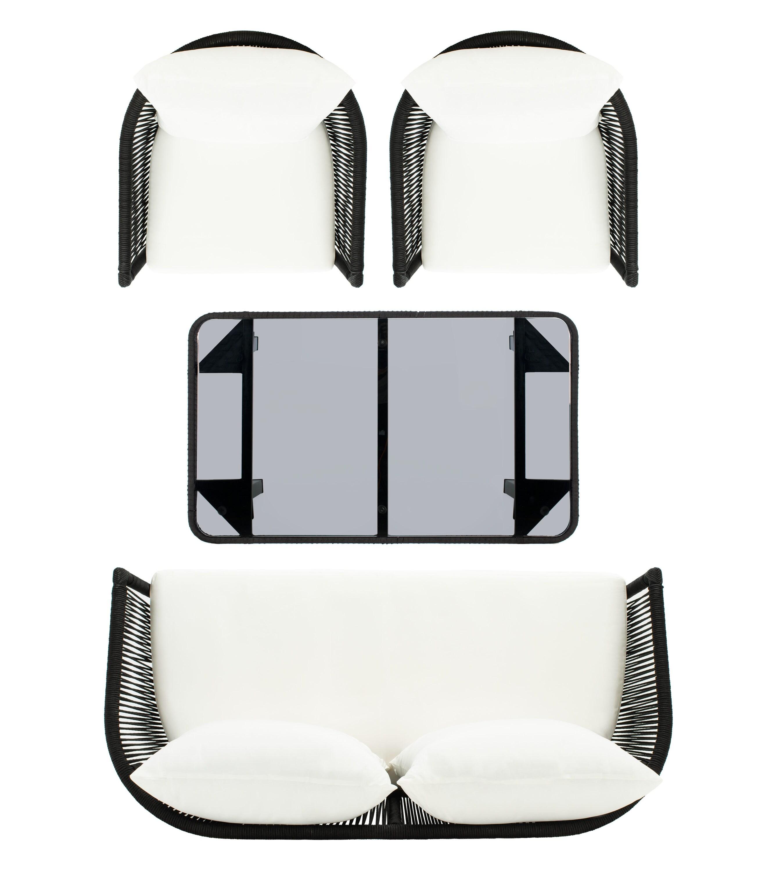 Highland Dunes Oropeza 4 - Person Patio Conversation Sets with Cushions