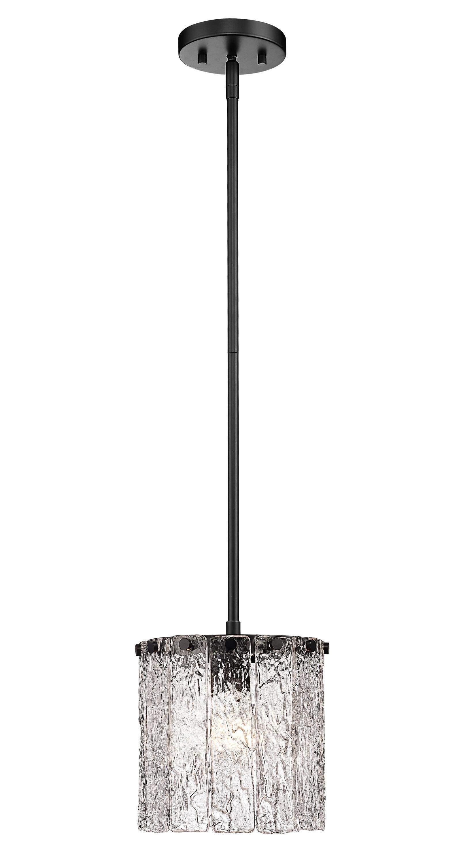 Z-Lite Glacier 1 - Light Pendant in  Matte Black