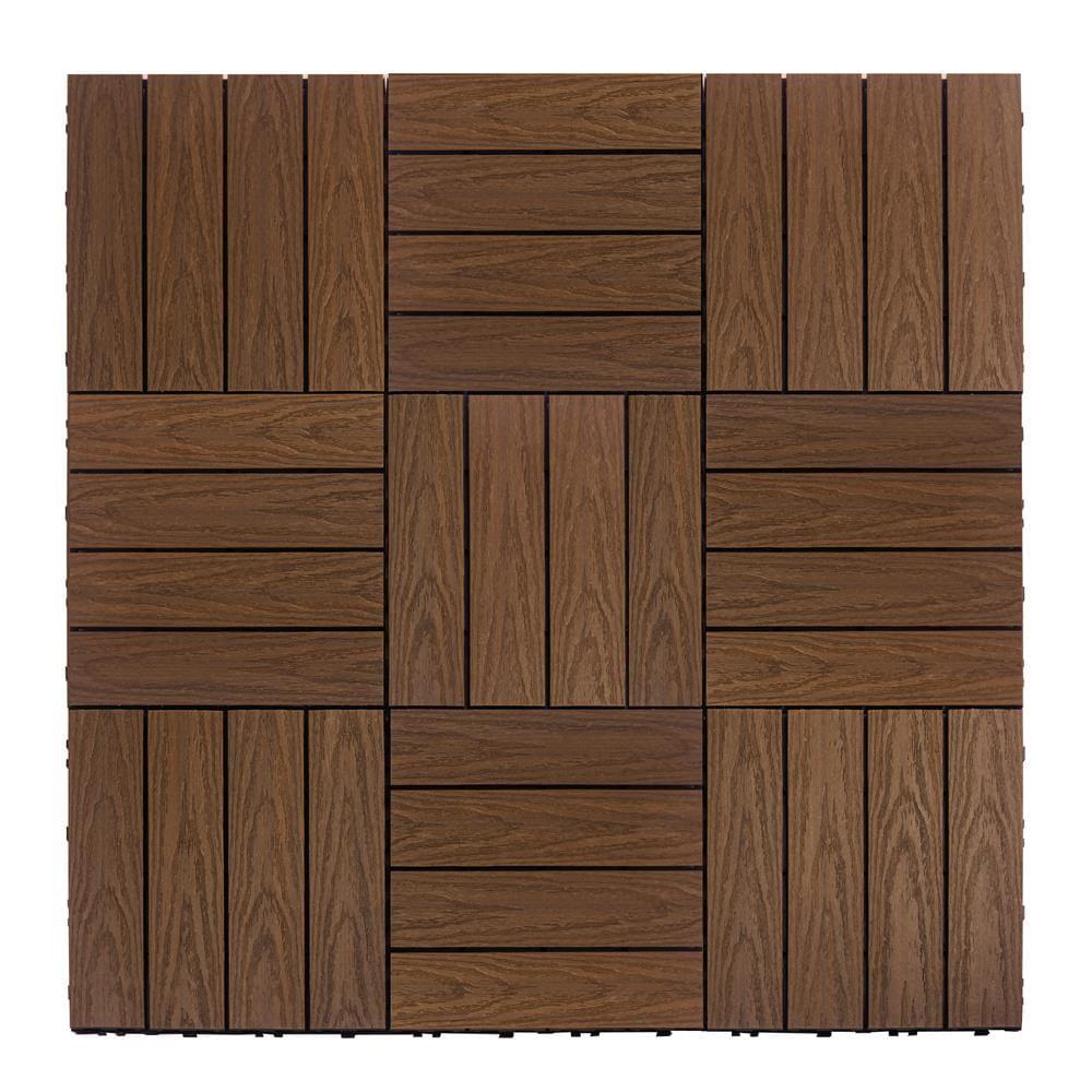 UltraShield Naturale Composite 12" x 12" Interlocking Deck Tile