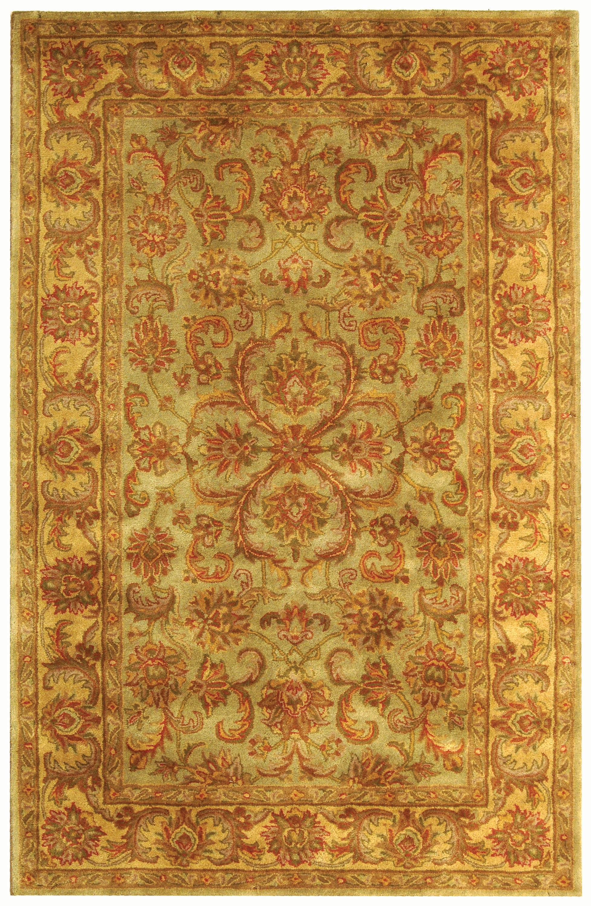 Heritage HG811 Hand Tufted Area Rug - Green/Gold - 4'x6' - Safavieh.