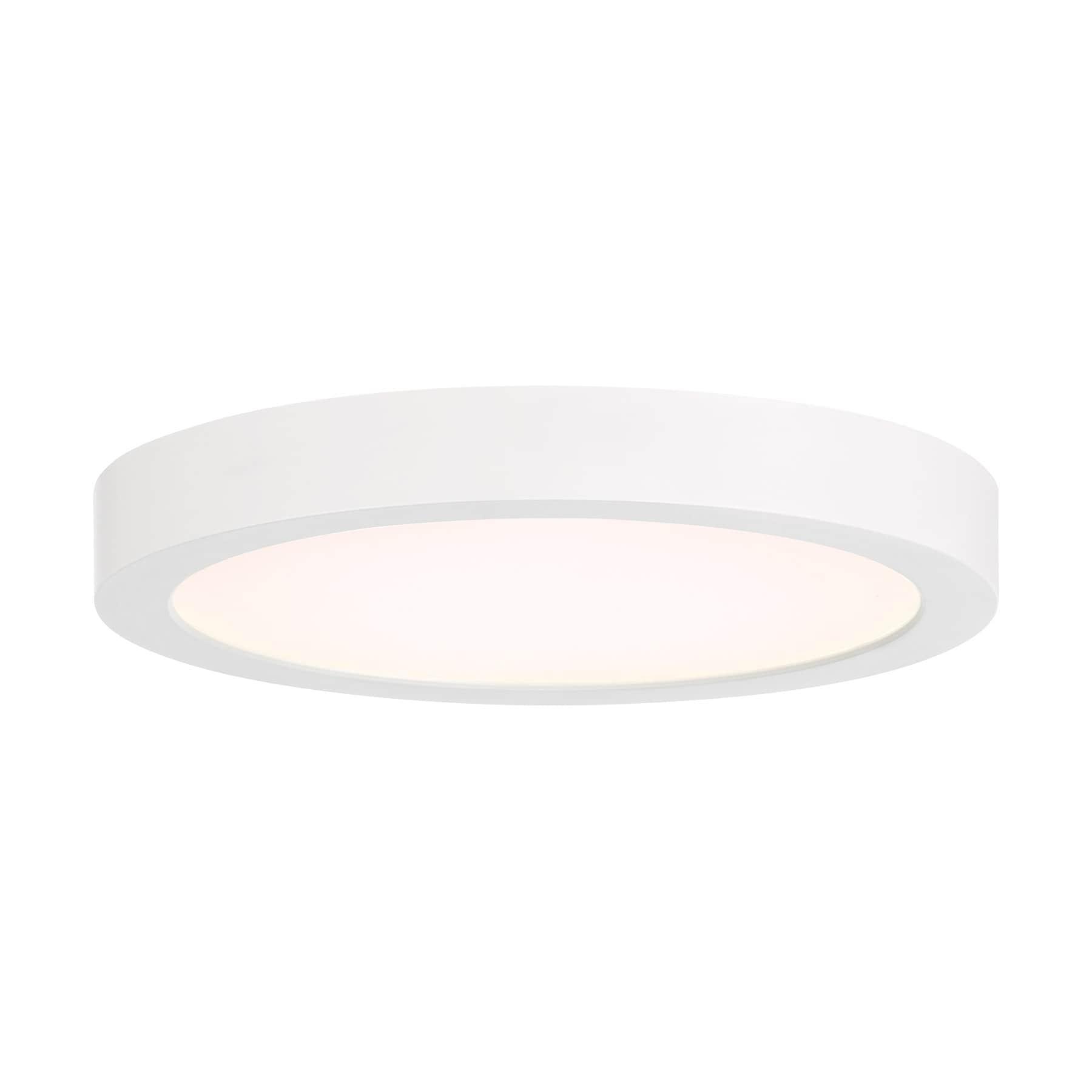 White Round LED Flush Mount Ceiling Light