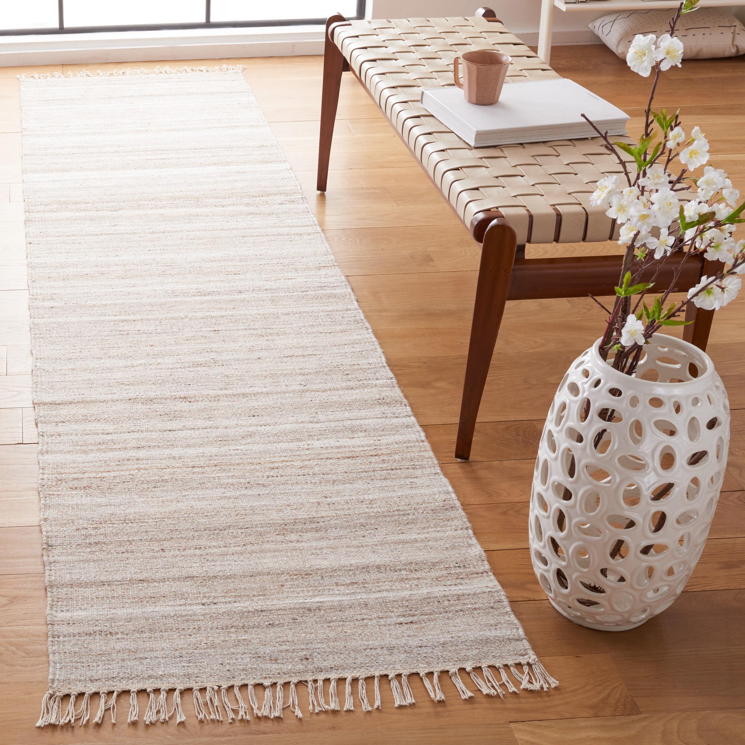 Kilim KLM551 Hand Loomed Runner Rug - Ivory/Brown - 2'3"x9' - Safavieh.