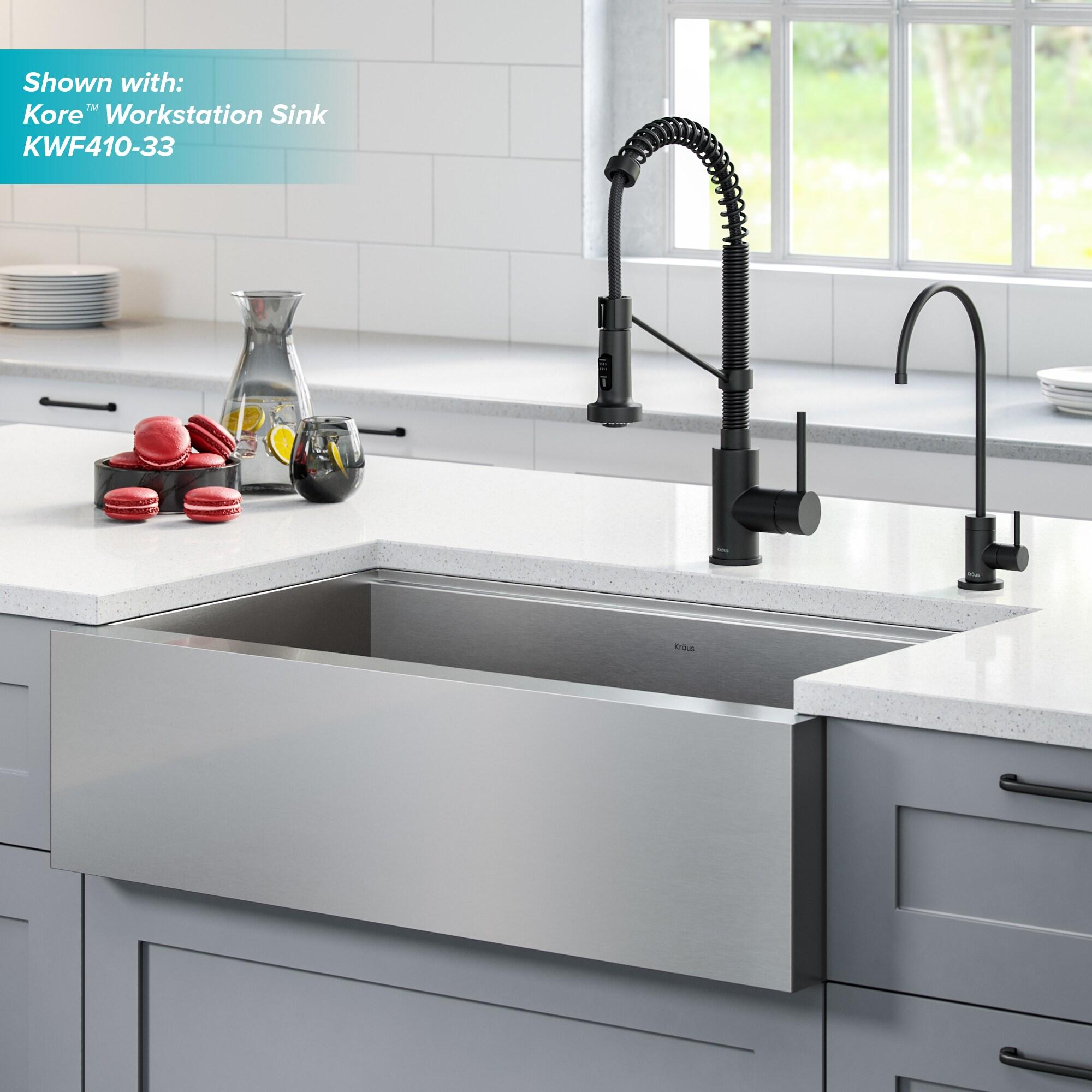 KRAUS Bolden Commercial Style 2-Function Single Handle Pull Down Kitchen Faucet
