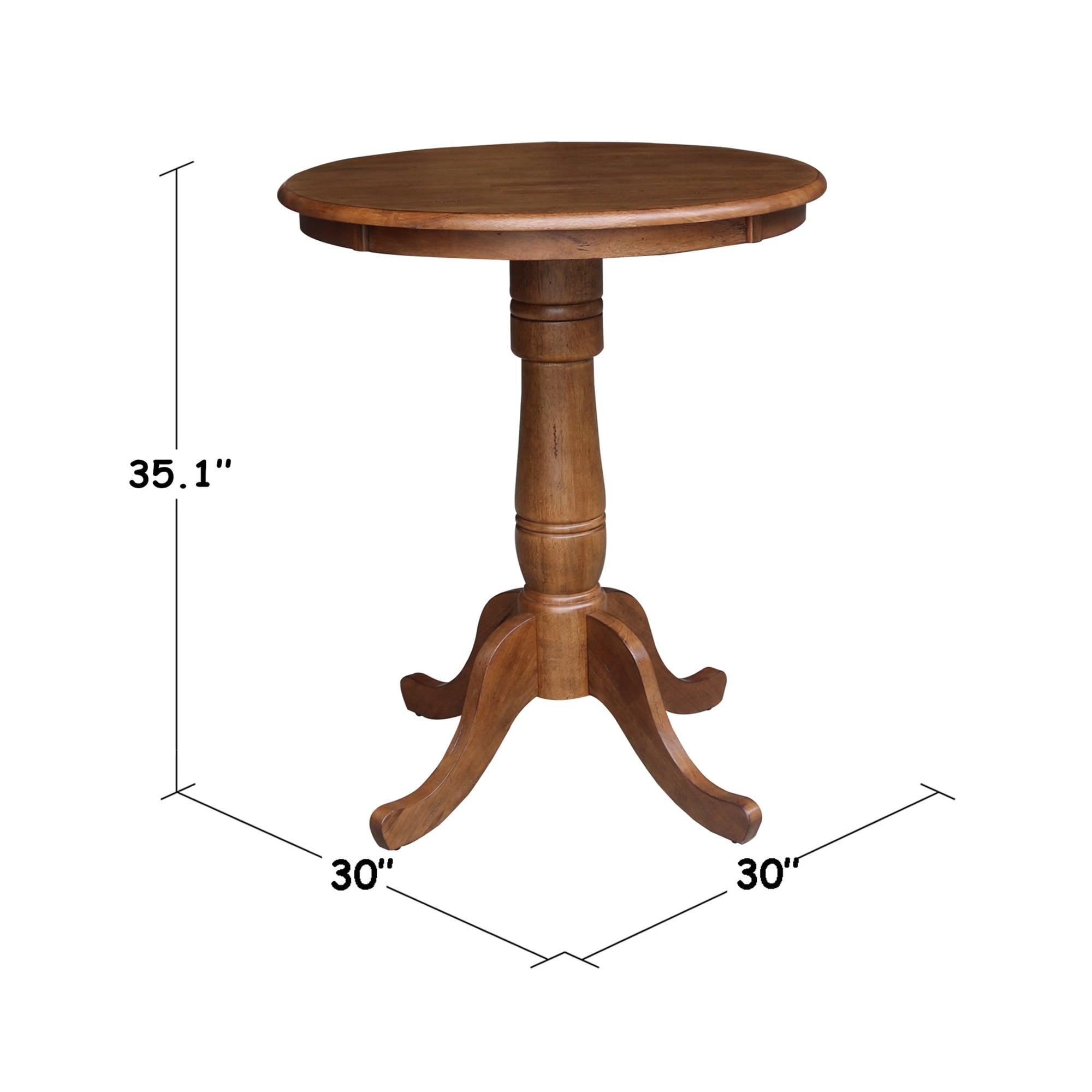 International Concepts 30 inches Round Top Pedestal Table - 35.1 inchesHeight