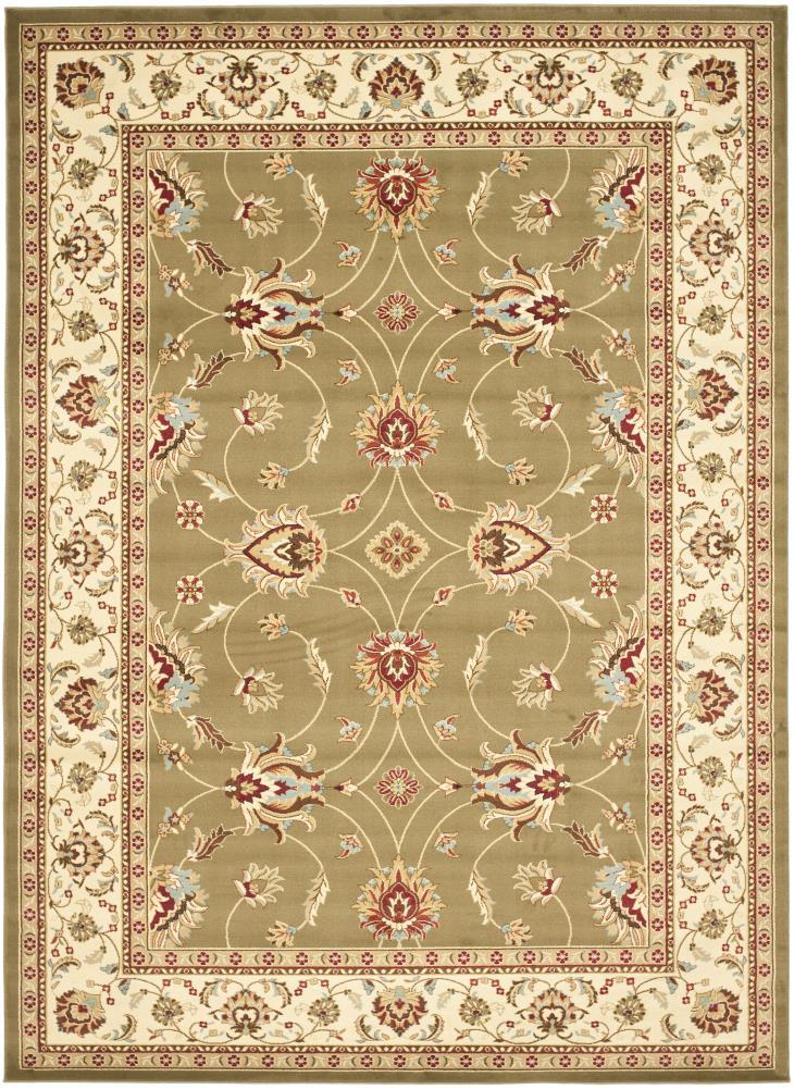 Lyndhurst LNH553 Power Loomed Area Rug - Green/Ivory - 6'7"x9'6" - Safavieh.