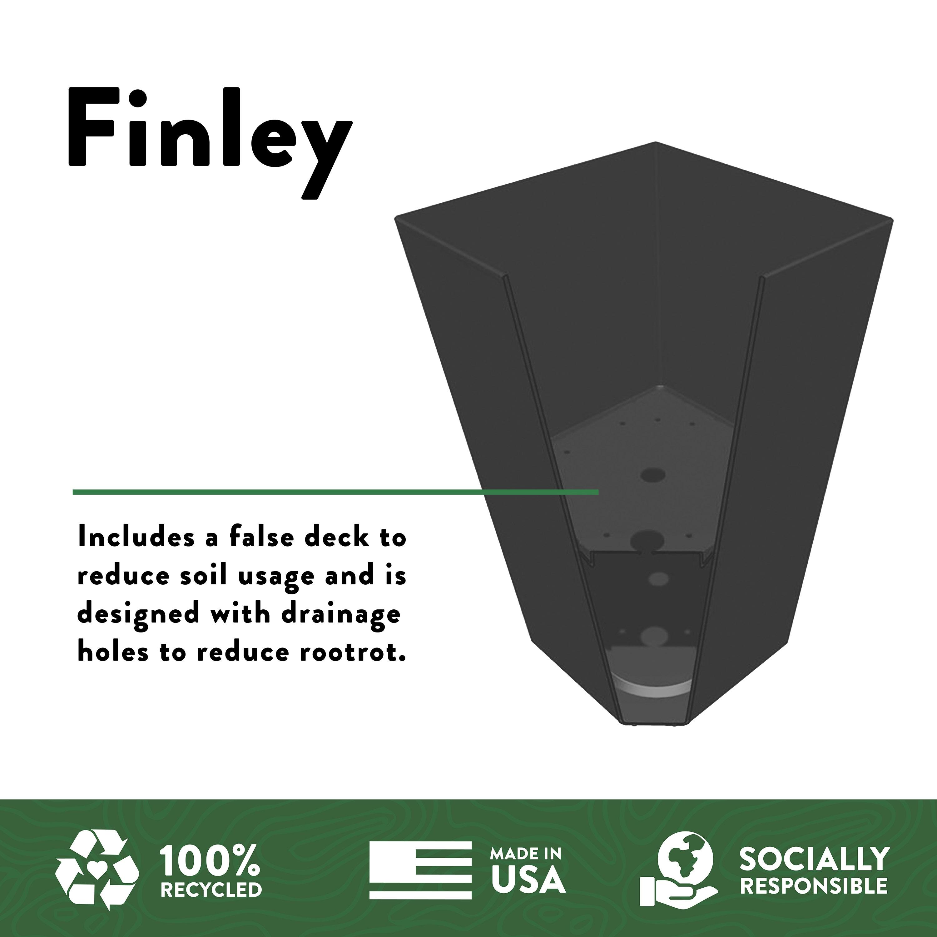 Bloem Finley Tall Tapered Square Indoor/Outdoor Planter