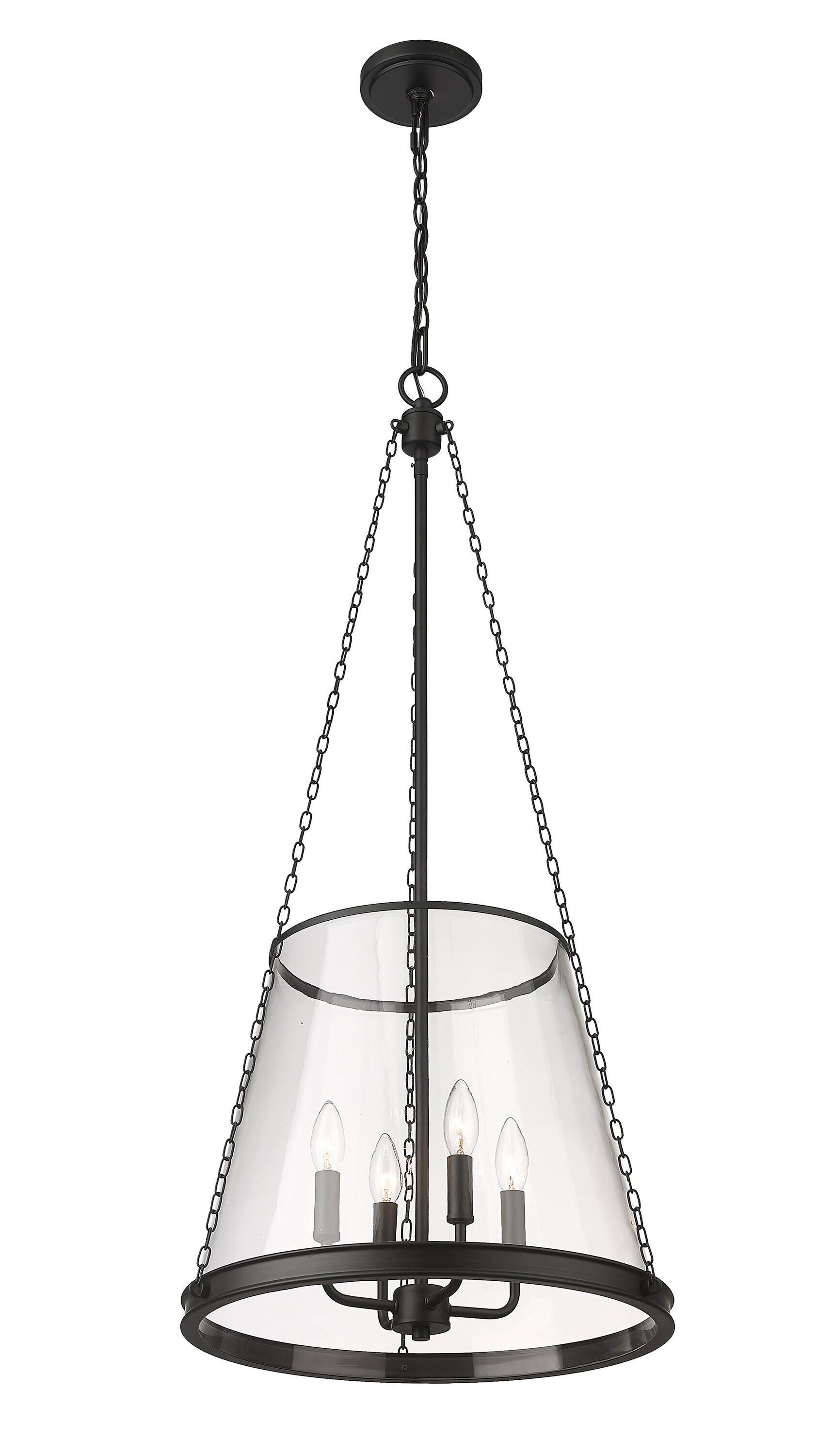 Z-Lite Prescott 4 - Light Pendant in  Matte Black