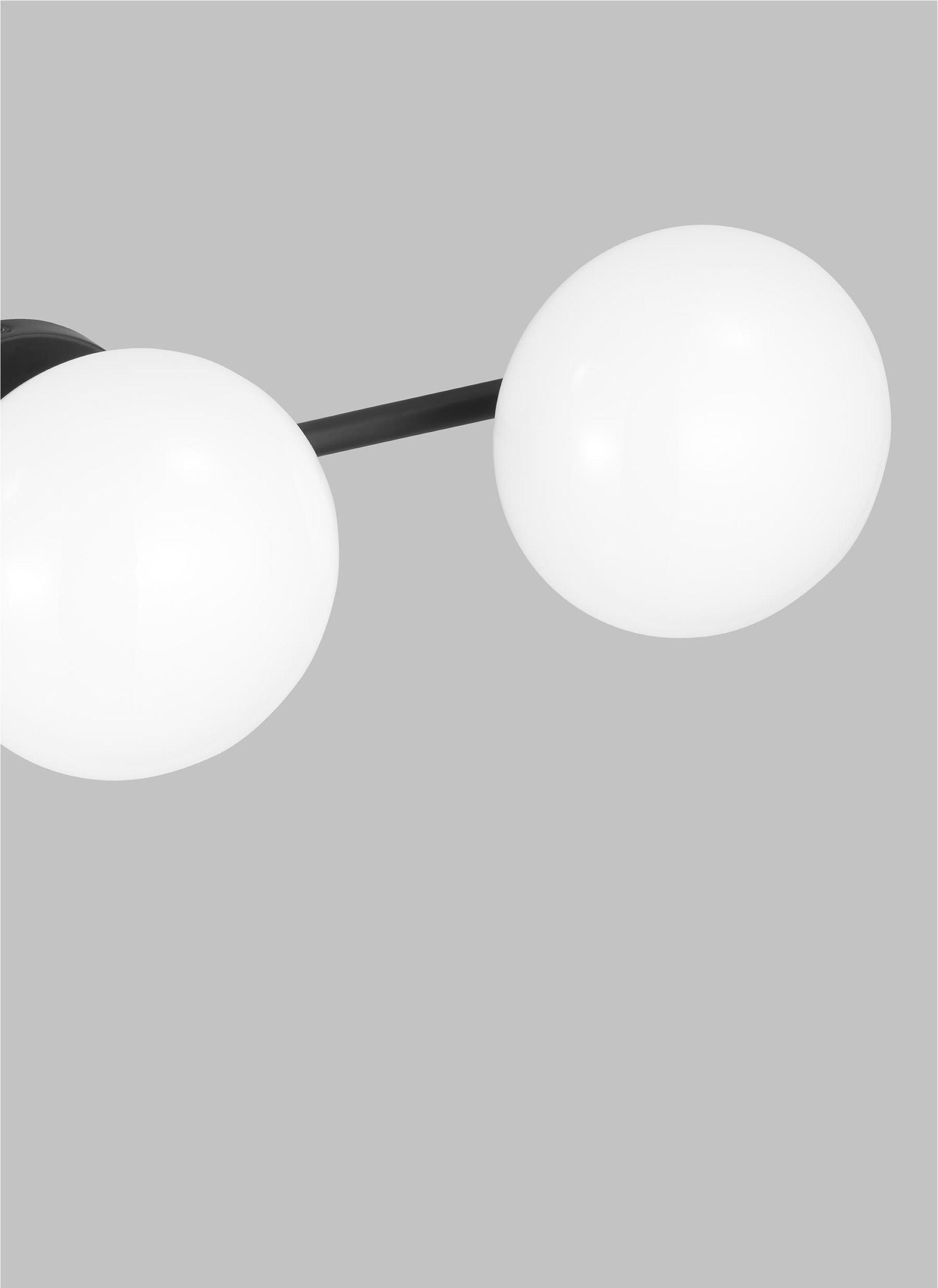 Aged Iron and Milk White Glass 3-Light Vanity Fixture