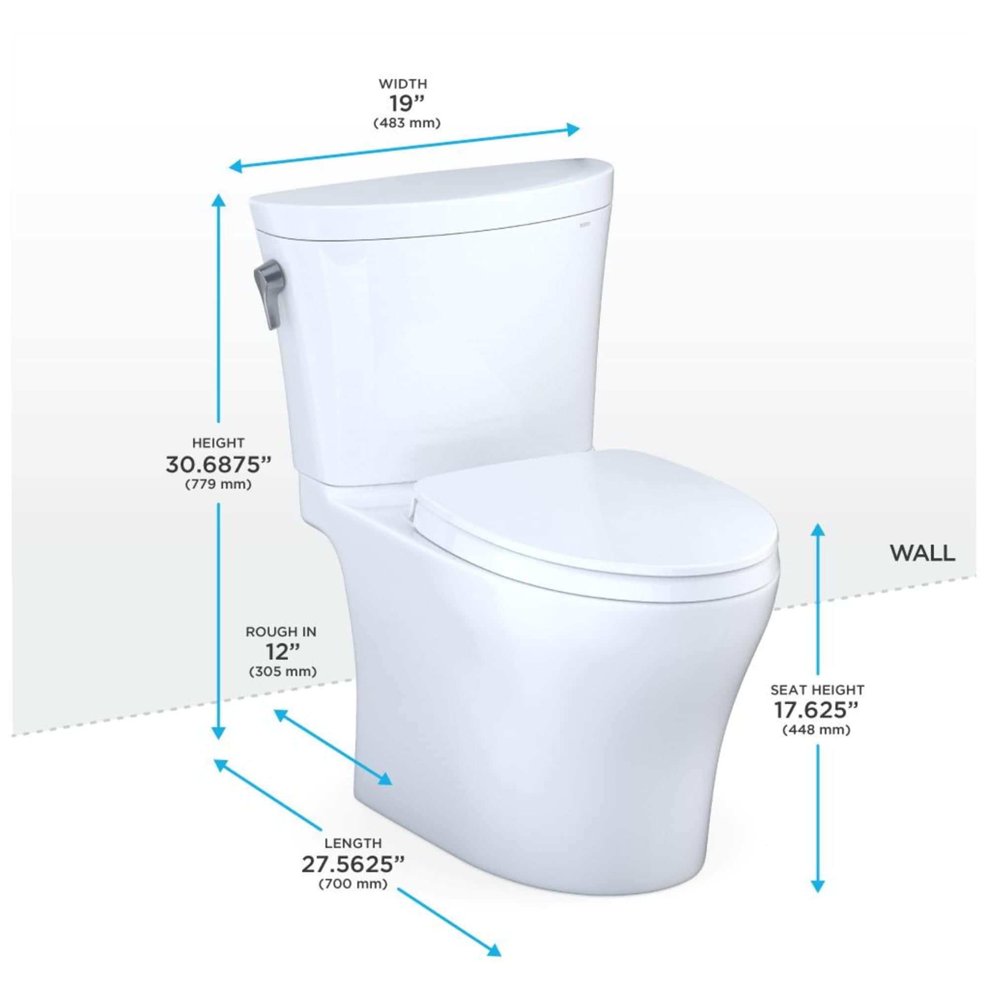 Aquia® Dual-Flush Elongated Two-Piece Toilet with Tornado Flush (Seat Included)