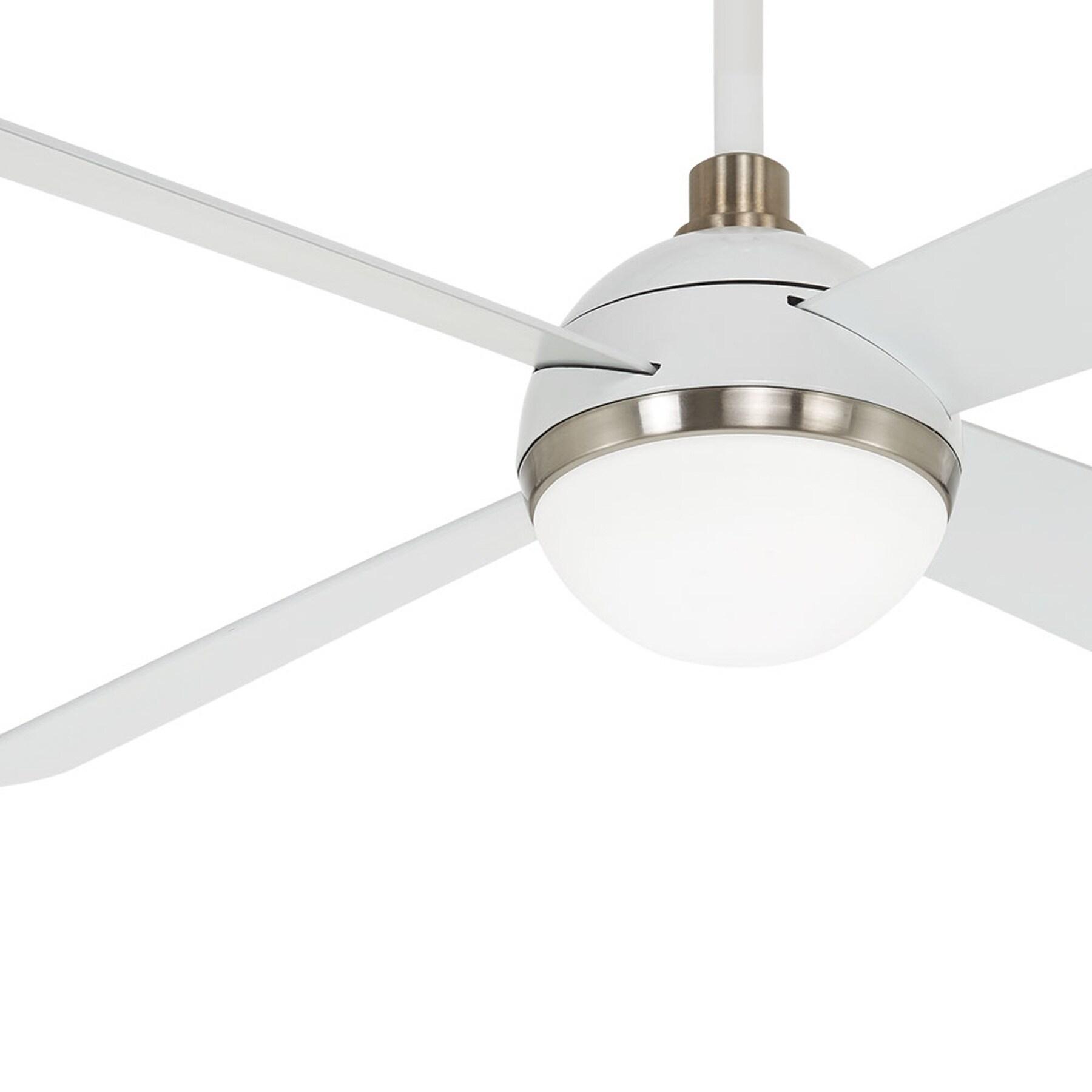 54" 4 - Blade LED Standard Ceiling Fan with Remote Control and Light Kit Included