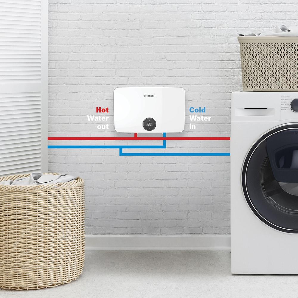 Bosch White Electric Tankless Water Heater, 27 kW