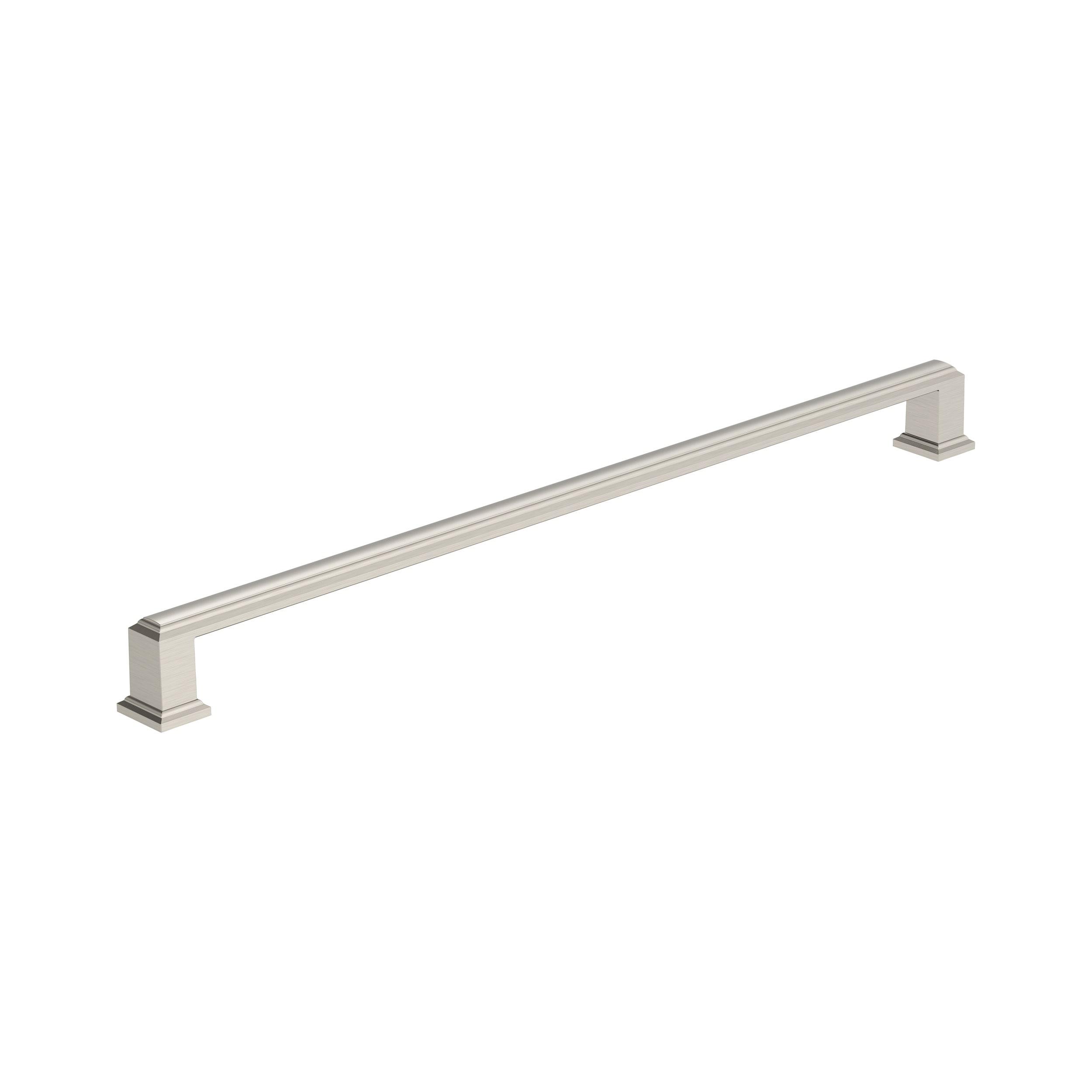 Amerock Appoint 12-5/8 inch (320mm) Center-to-Center Satin Nickel Cabinet Pull