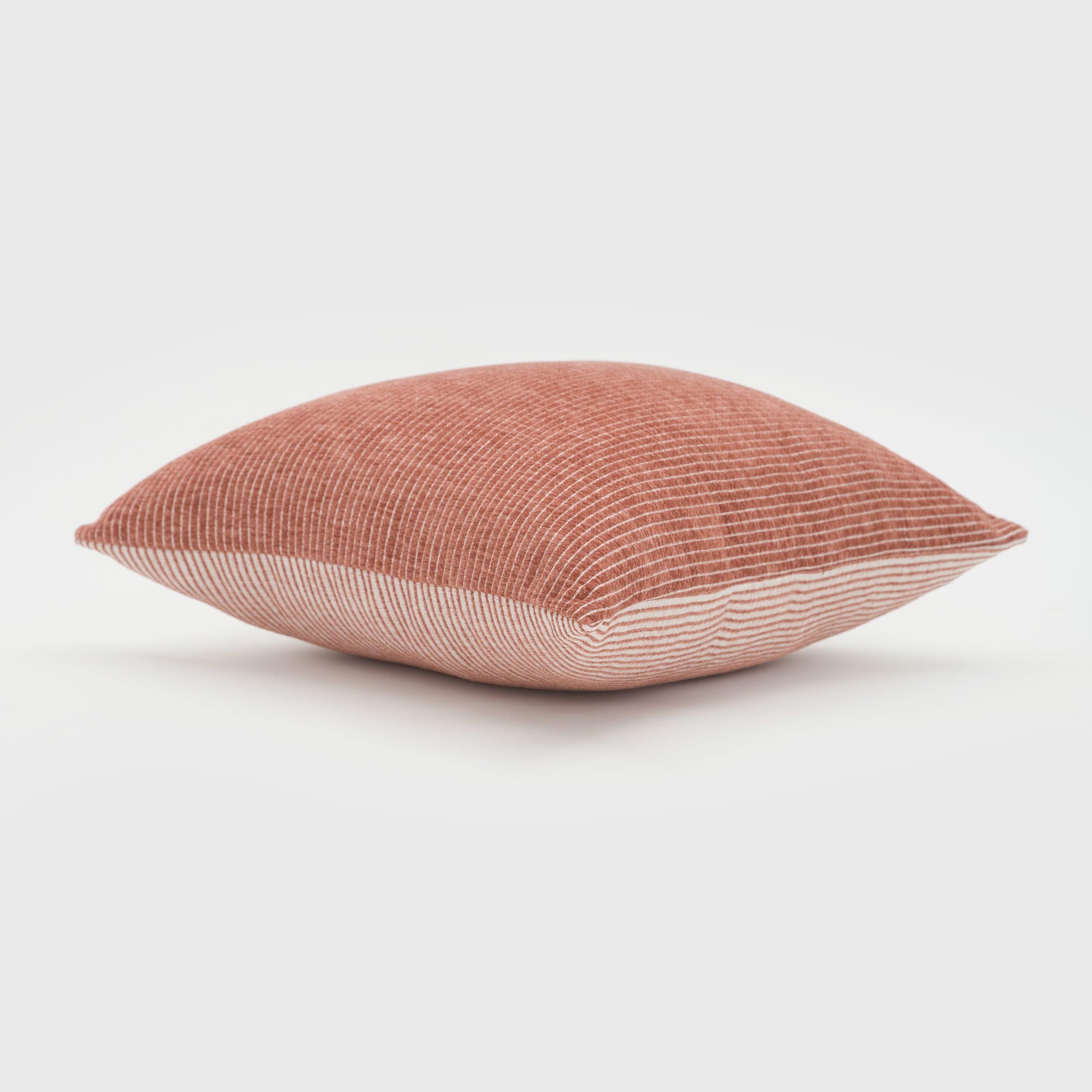 EverGrace Elsa Reversible Pinstripes Striped Reversible Throw Pillow