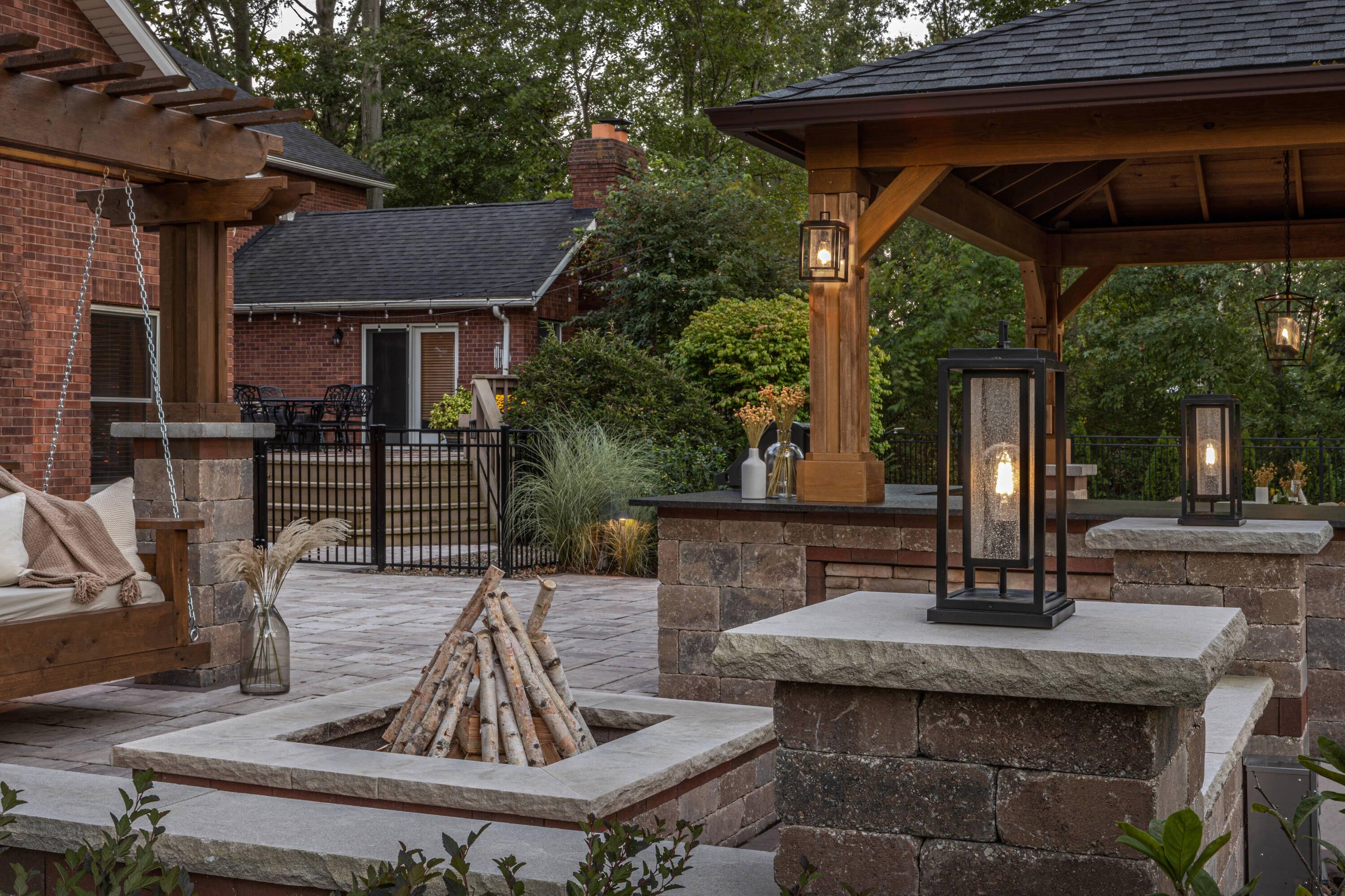 Republic Seeded Glass Outdoor Wall Mount Lantern