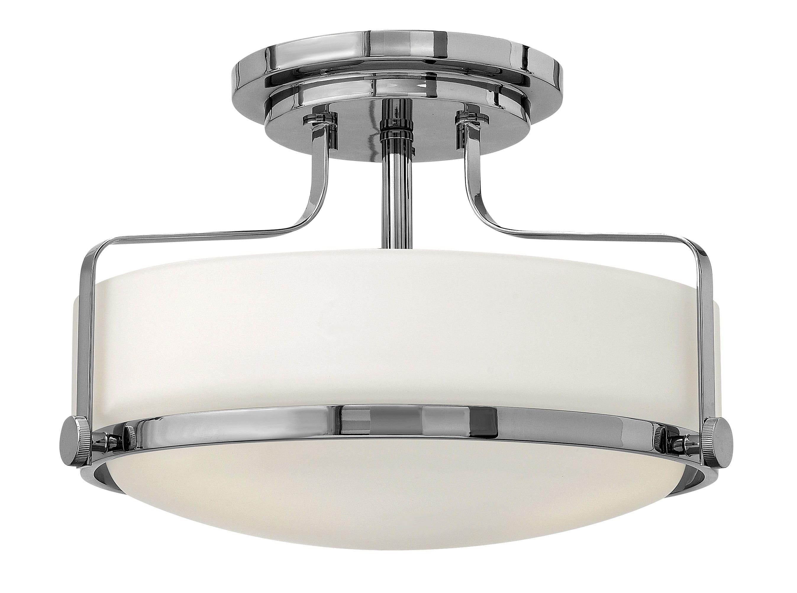 Harper 14.5-in 3-Light Semi-Flush Mount Retro Ceiling Light