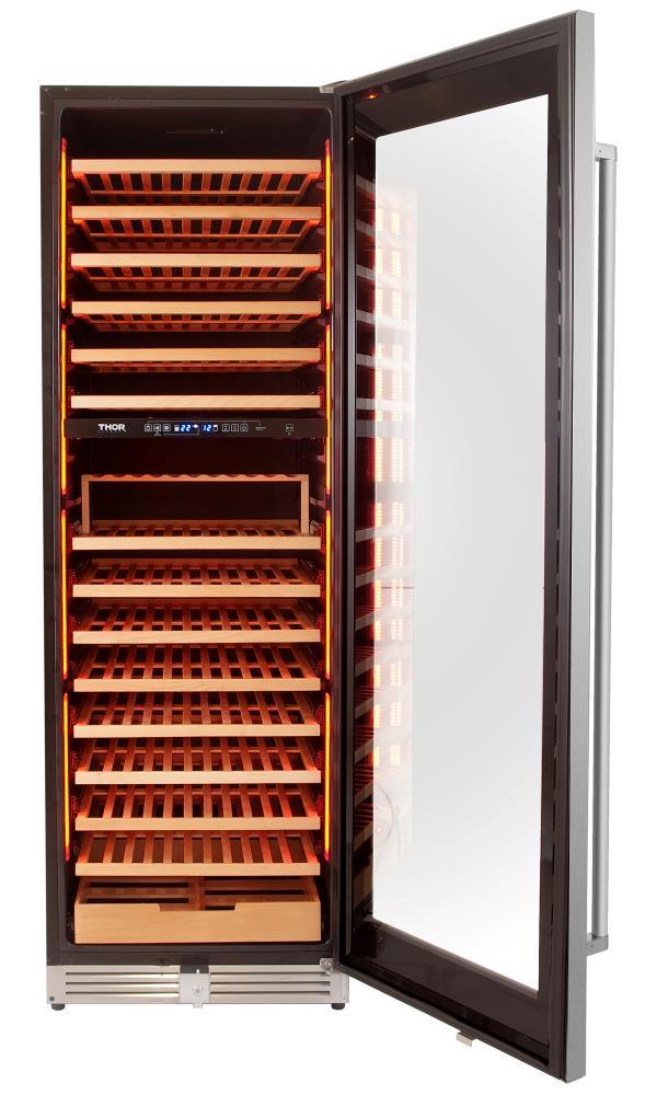 Thor Kitchen Twc2403di 24" Wide Tall Dual Zone Wine Cooler - Stainless Steel