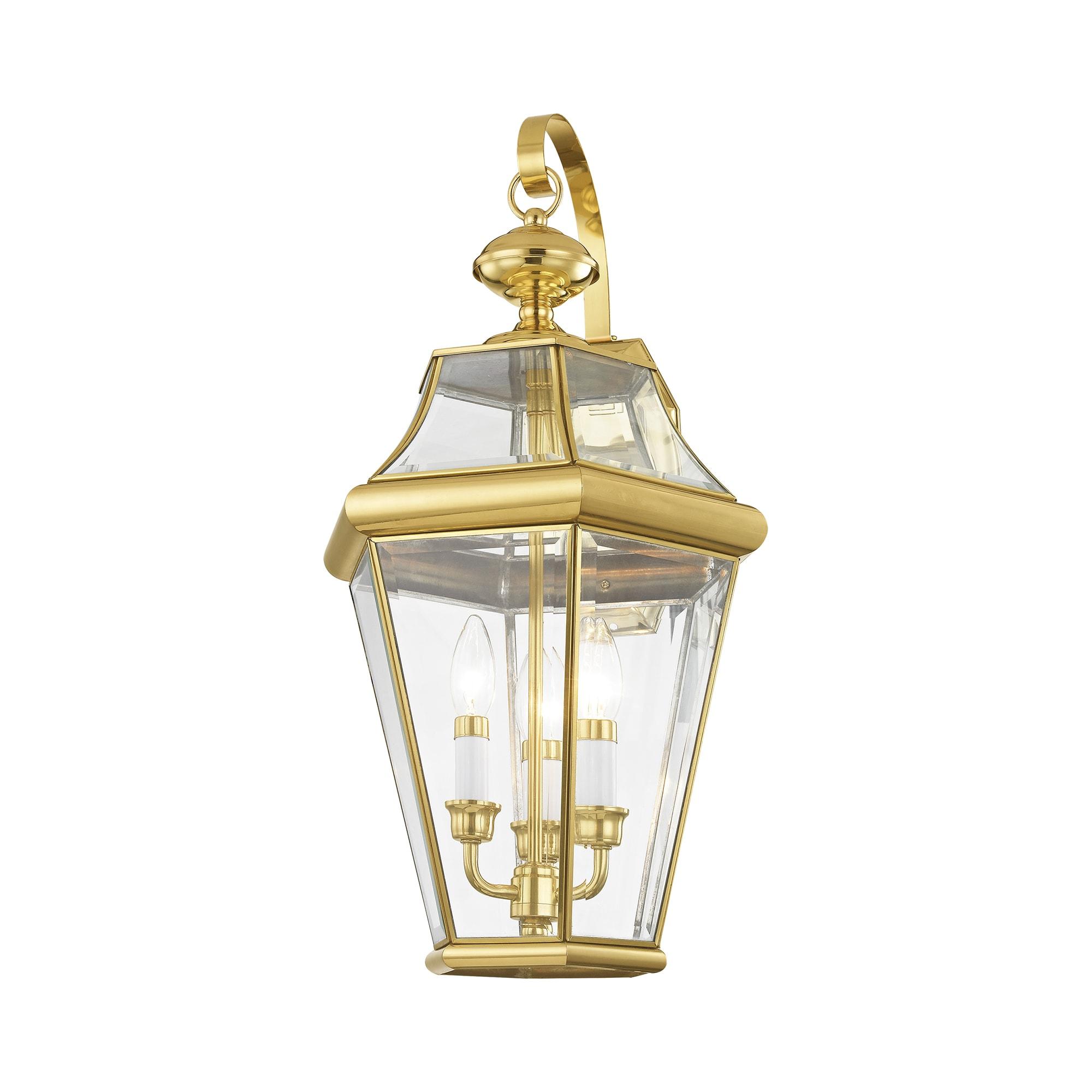 Livex Lighting Georgetown 3 - Light Wall Light in  Polished Brass