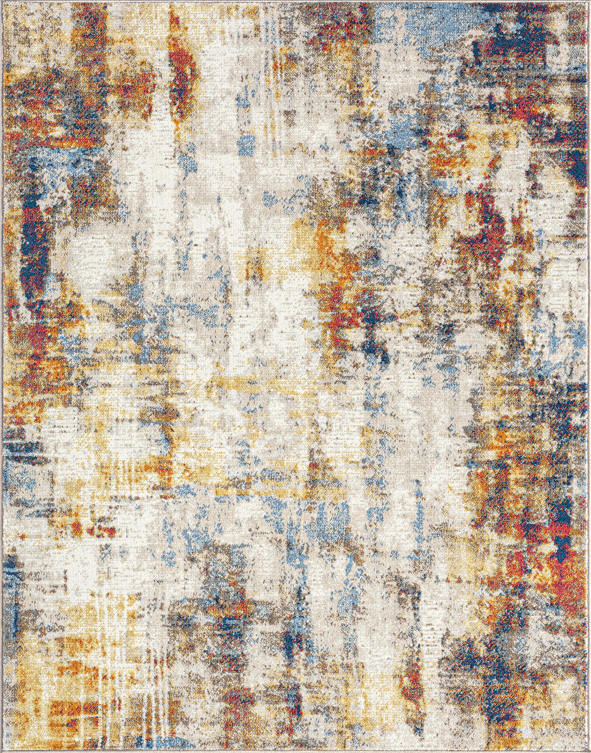 Tayse Chelsea 8 x 10 (ft) Loomed Polypropylene Multi Rectangular Indoor Area rug