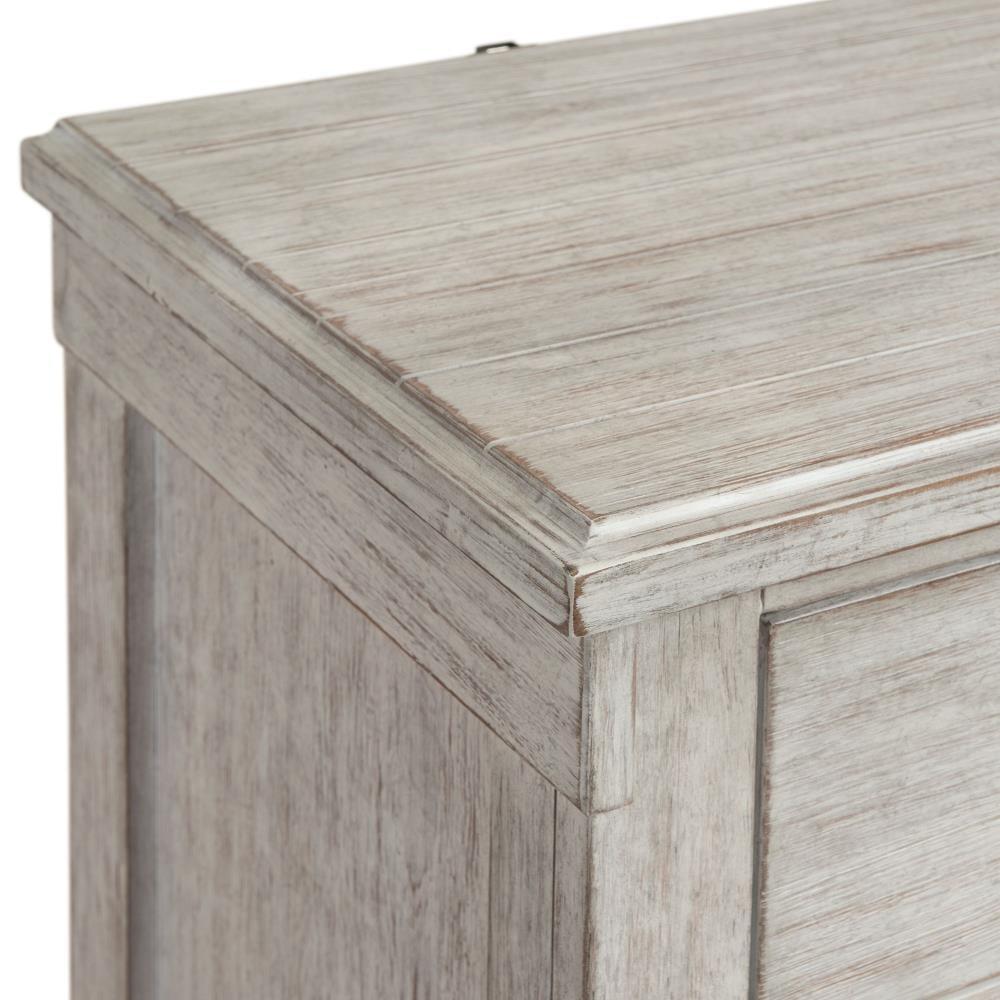 Jack 2 Drawer Nightstand with Usb Ports White - Picket House Furnishings: Farmhouse Style, Hidden Storage, Felt-Lined