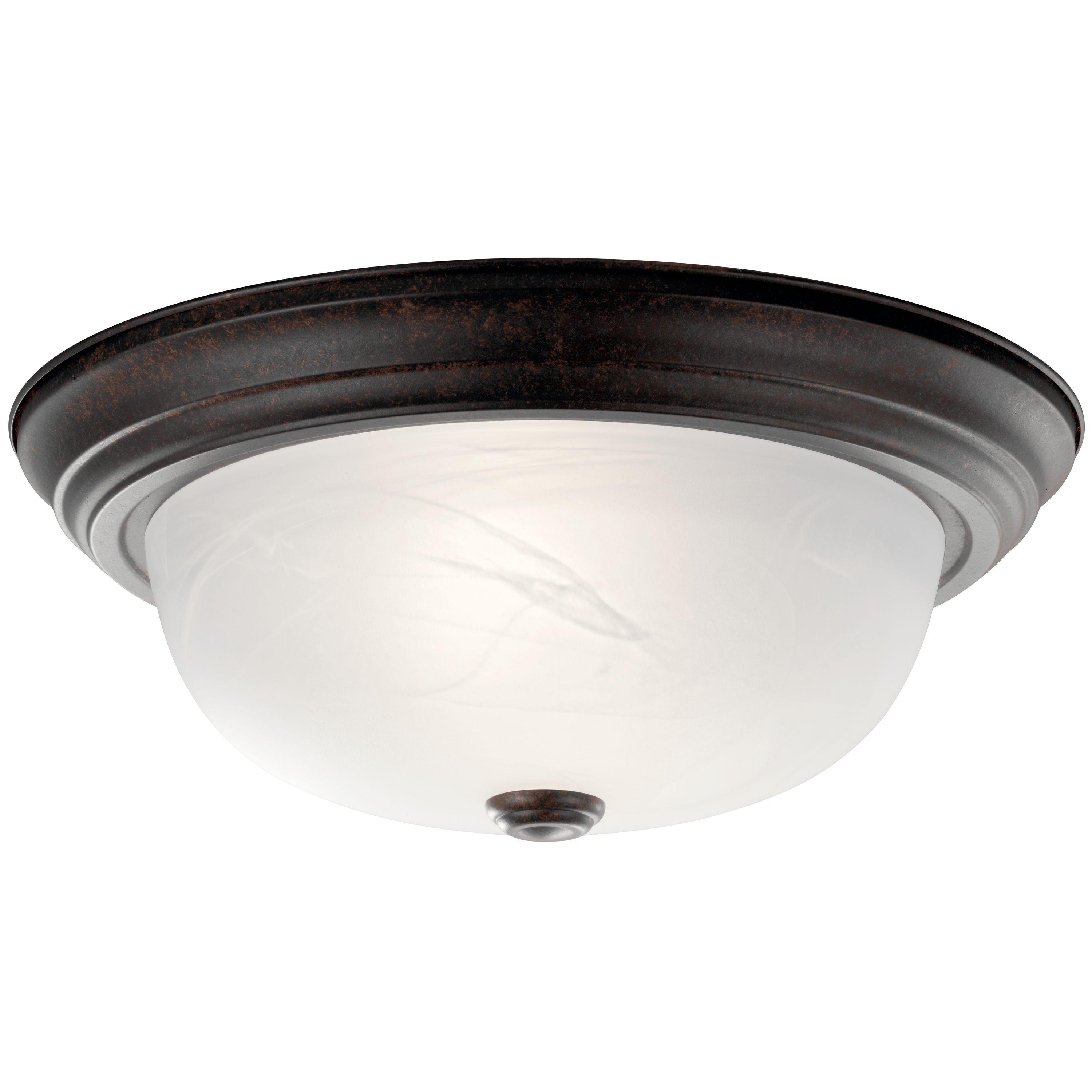 Kichler Lighting 2 - Light Flush Mount in  Tannery Bronze