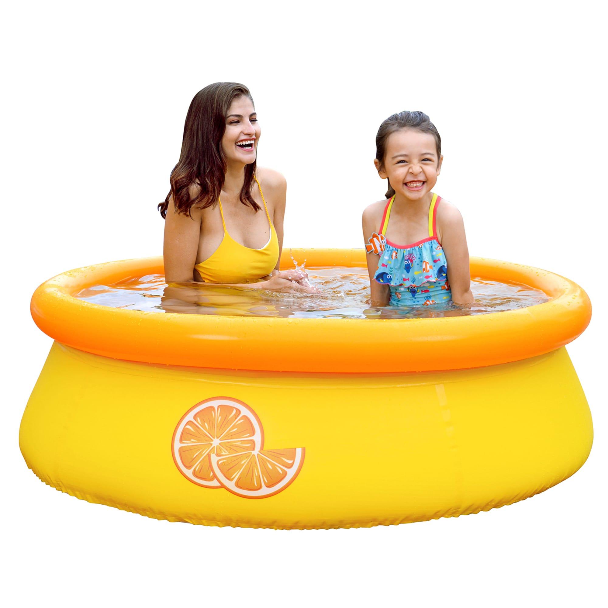JLeisure Plastic Round Inflatable Pool 25'' H x 96'' W x 96'' L (Set of 2)