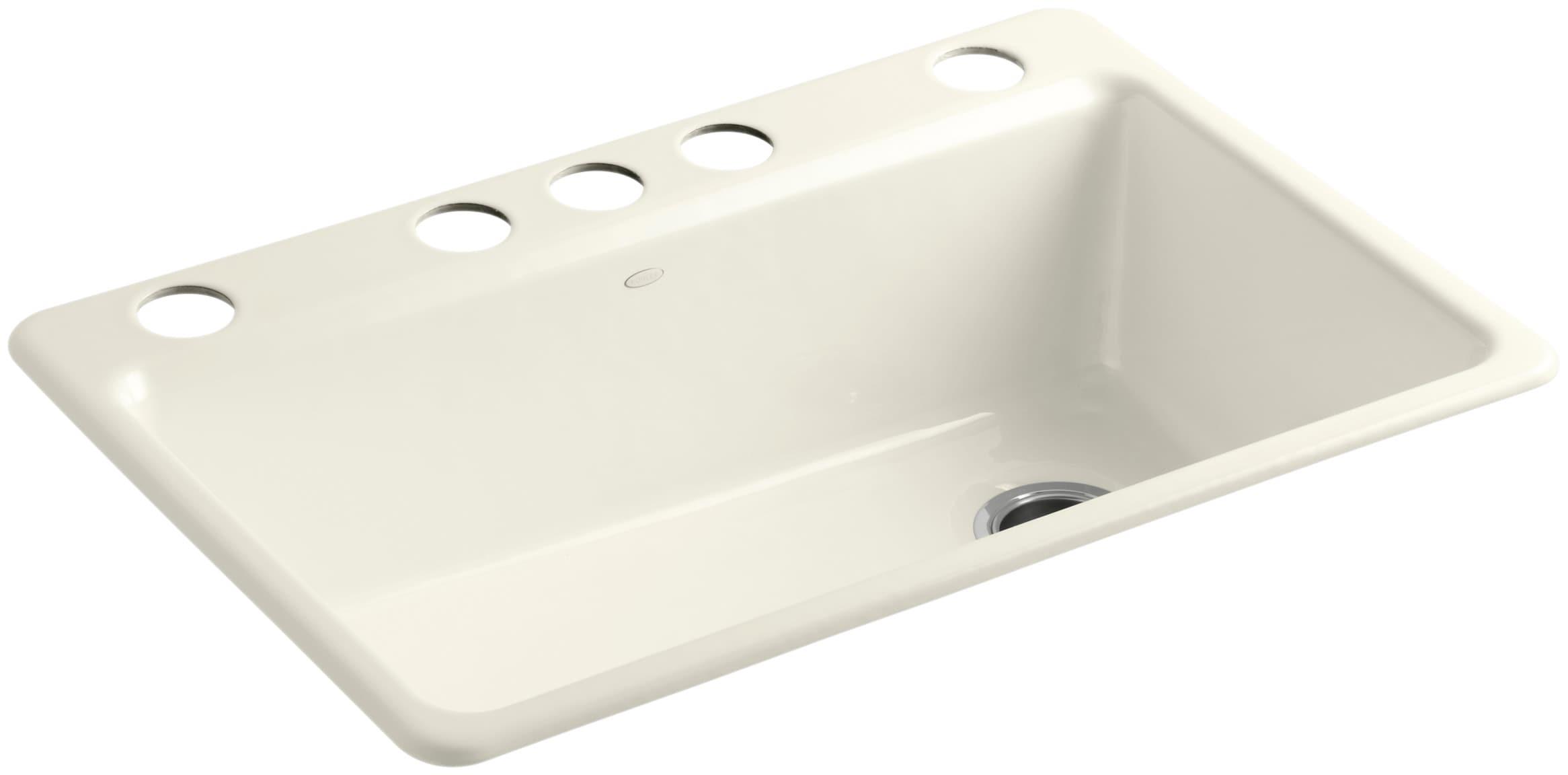 Riverby 33" x 22" x 9-5/8" Under-Mount Single-Bowl Kitchen Sink with Accessories