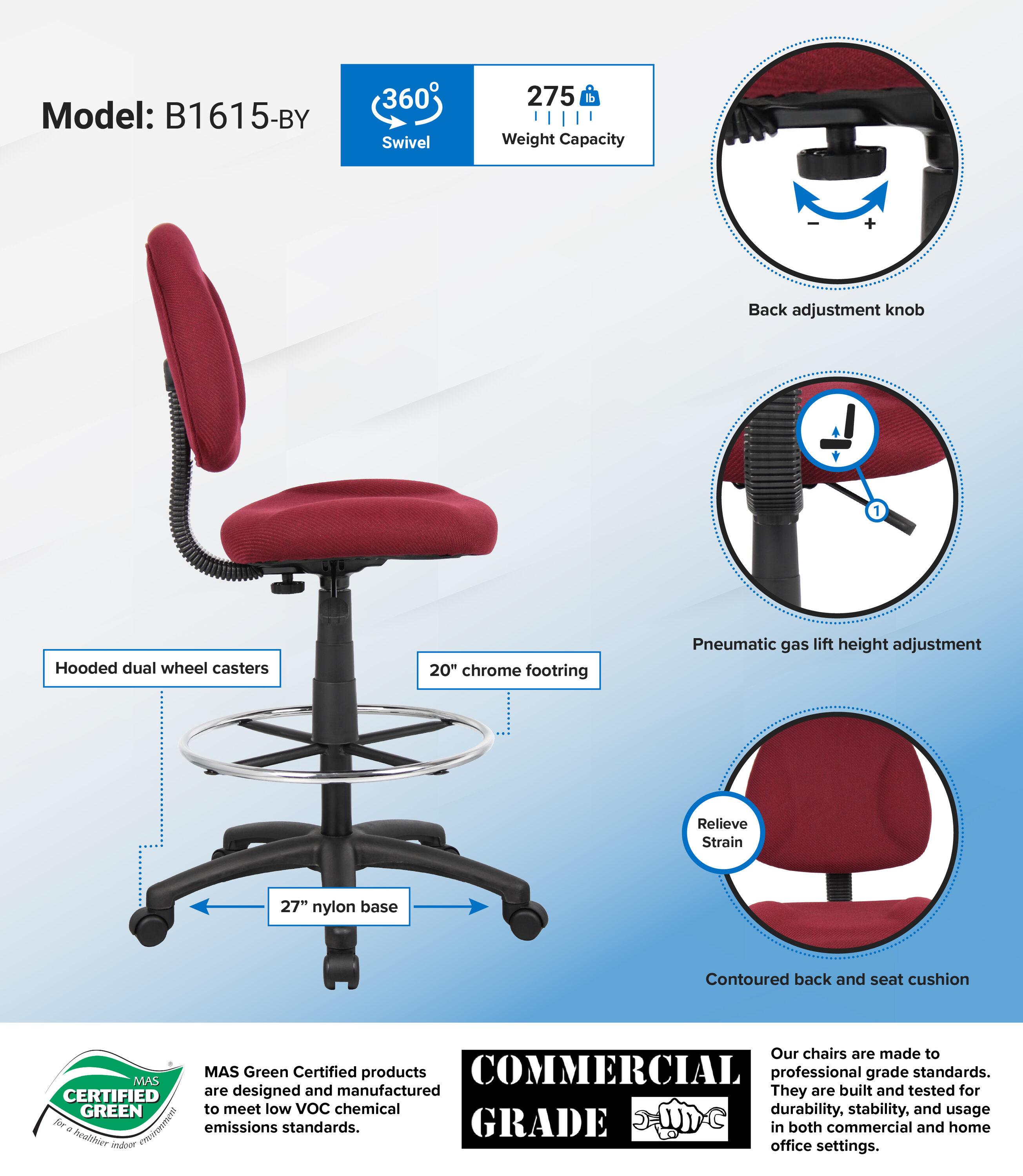 Polyester / Polyester Blend Drafting Chair