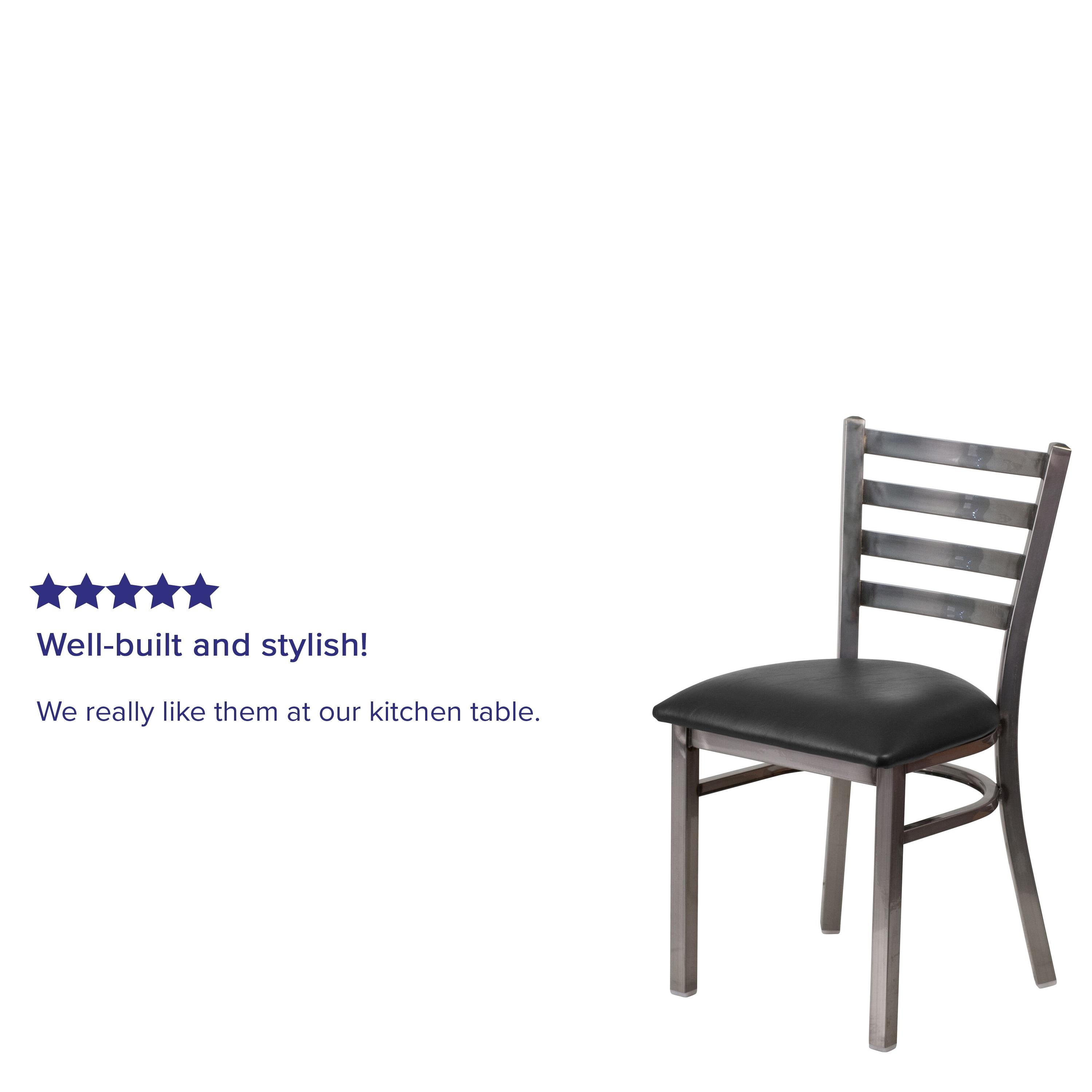 Kendall Ladder Back Metal Restaurant Chair