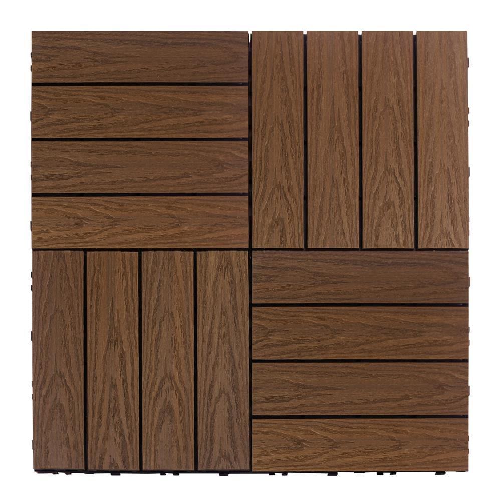 UltraShield Naturale Composite 12" x 12" Interlocking Deck Tile