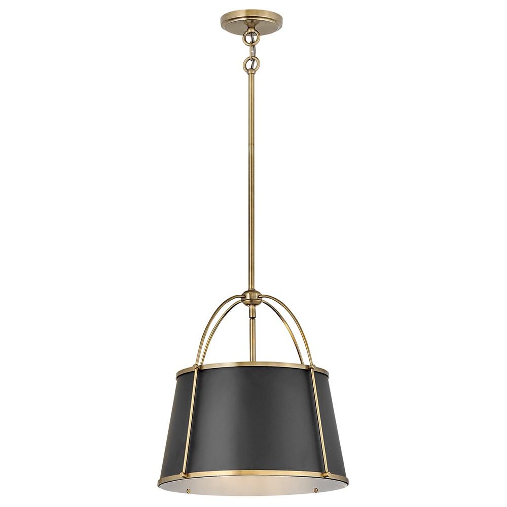 4894WS-Hinkley Lighting-Clarke - 12W 1 LED Large Pendant-16.25 Inches Tall and 16.25 Inches Wide-Warm Brass Finish