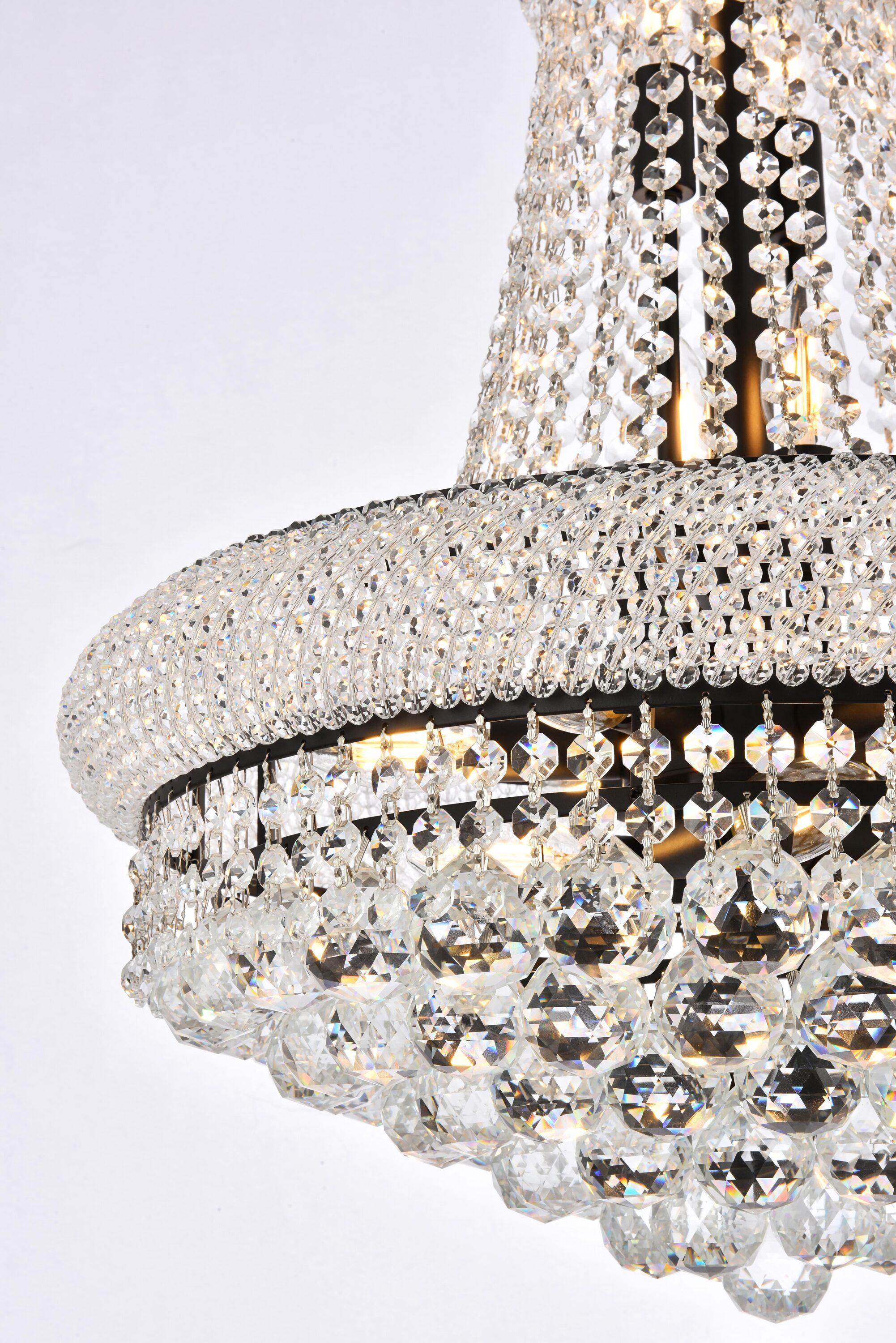 Elegant Lighting Primo 14 - Light Chandelier in  Black