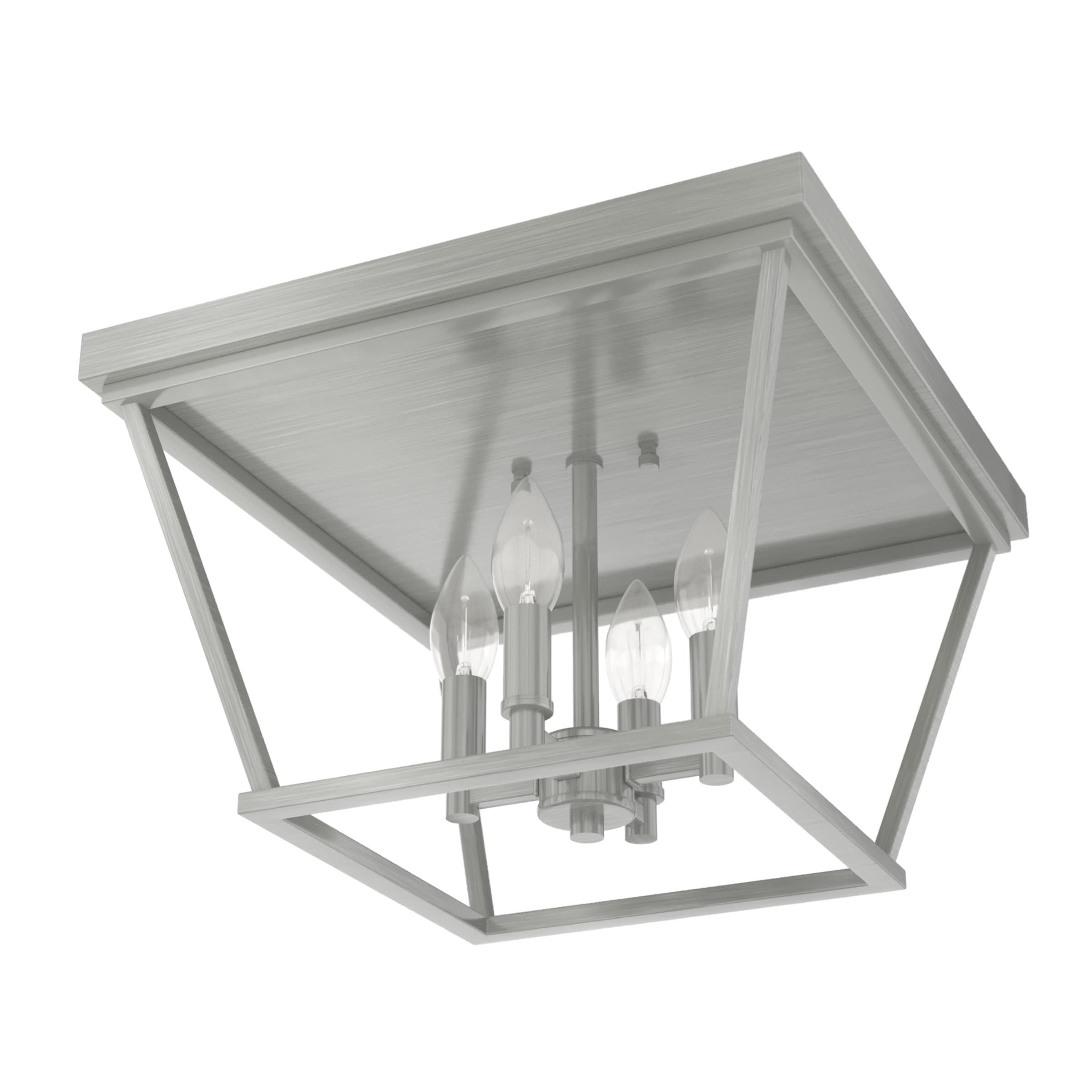 Hunter Fan Laurel Ridge 4 - Light 14'' Lantern Square / Rectangle Flush Mount