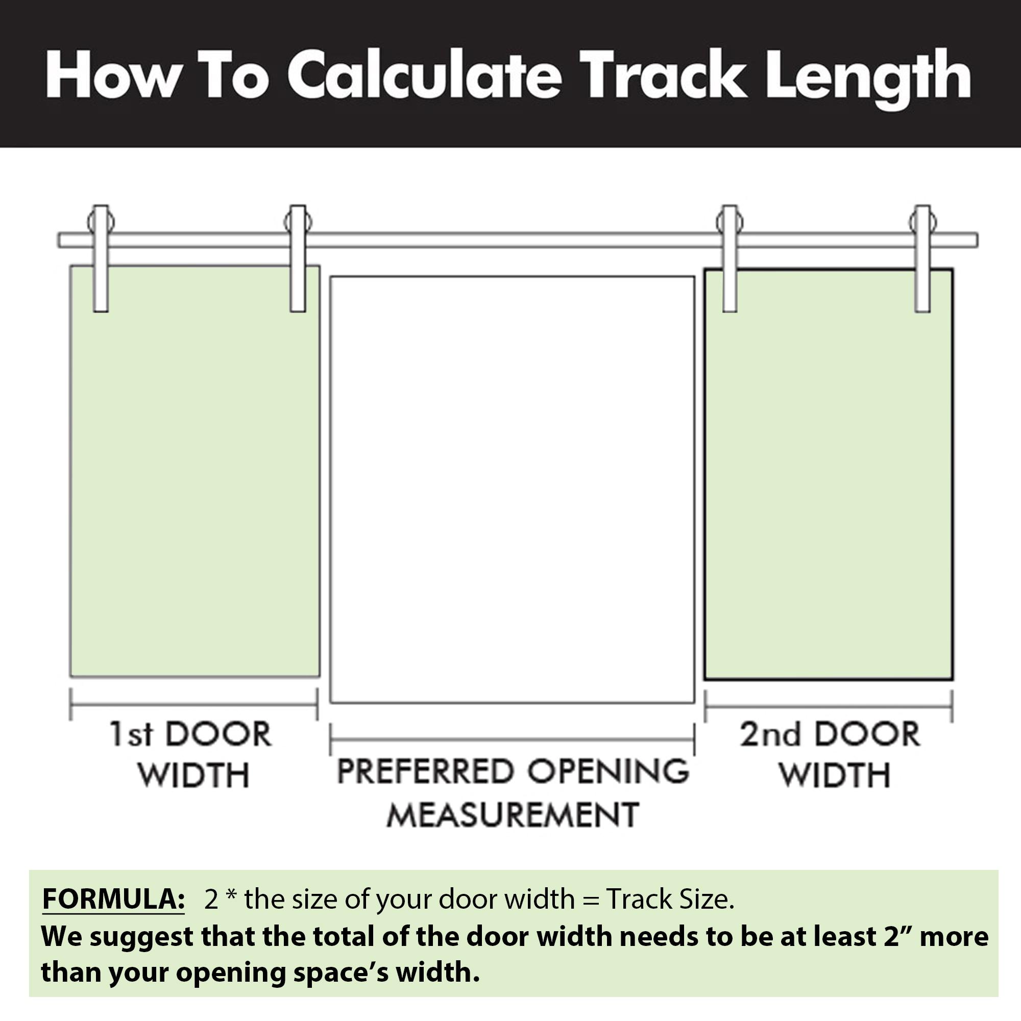 Homacer Black Rustic Sliding Barn Door Hardware Kit, for Two/Double Doors, 5.5ft Long Flat Track, Arrow Design Roller, Heavy Duty, for Interior & Exterior Use