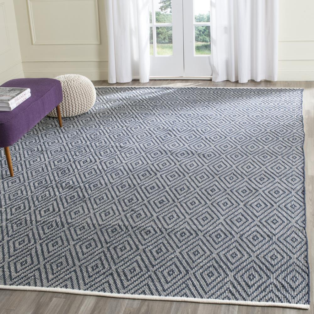 Montauk MTK811 Hand Woven Indoor Area Rug - Navy/Ivory - 5'x8' - Safavieh.