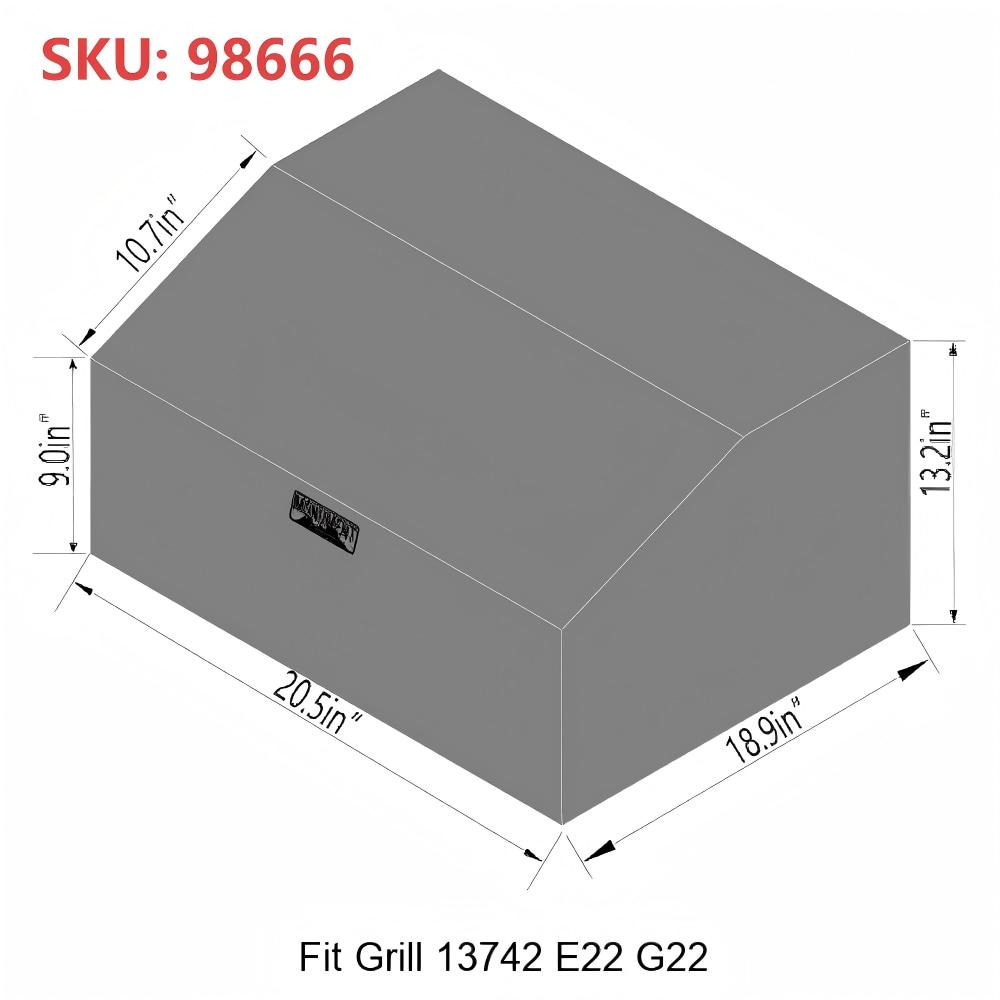 Monument Grills Monument Waterproof Heavy Duty Gas BBQ 2B Table Top Grill Cover for 13742 and G22