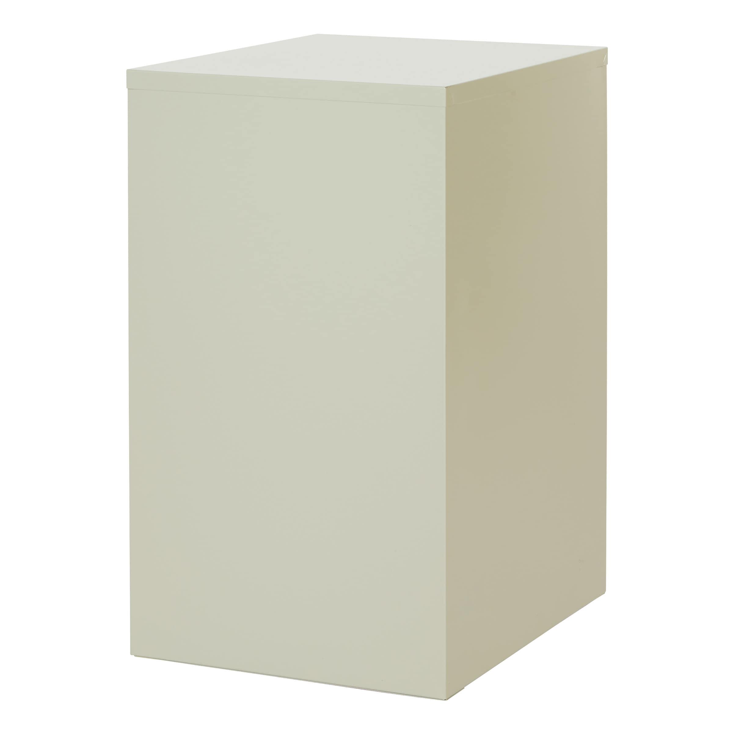2 Drawer Locking Metal File Cabinet in Tan