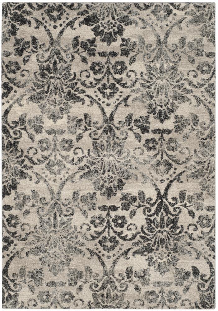 Retro RET2184 Power Loomed Indoor Area Rug - Cream/Grey - 5'3"x8' - Safavieh.