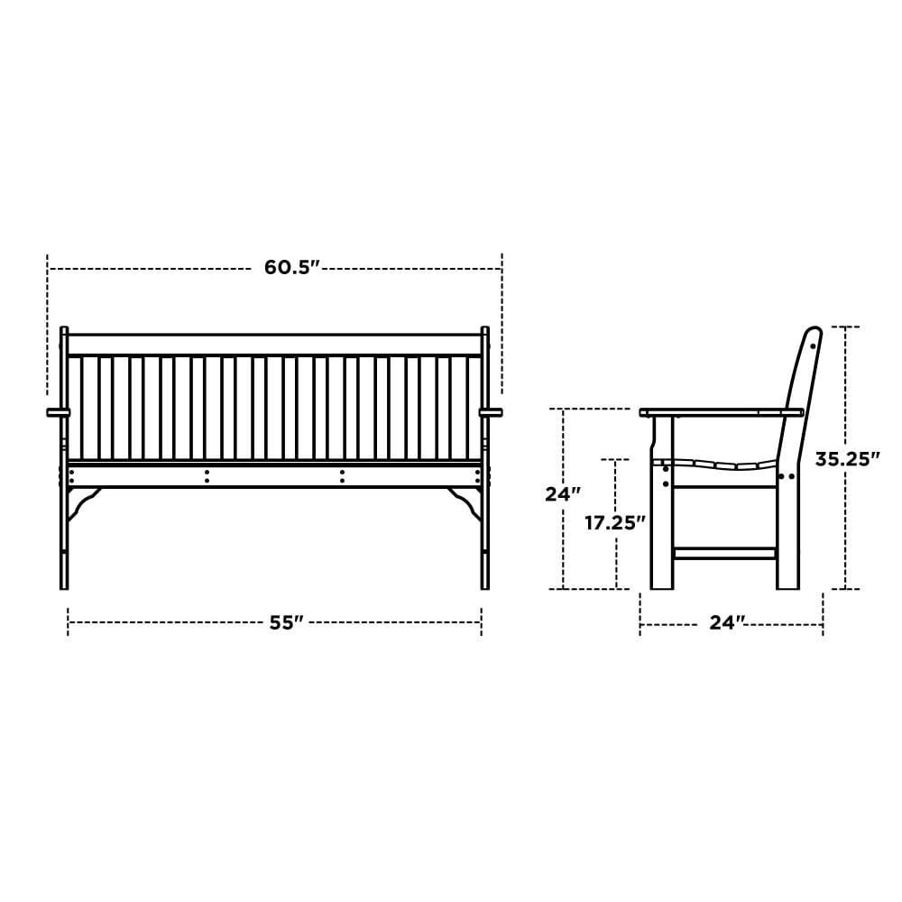 Vineyard 48" Patio Bench