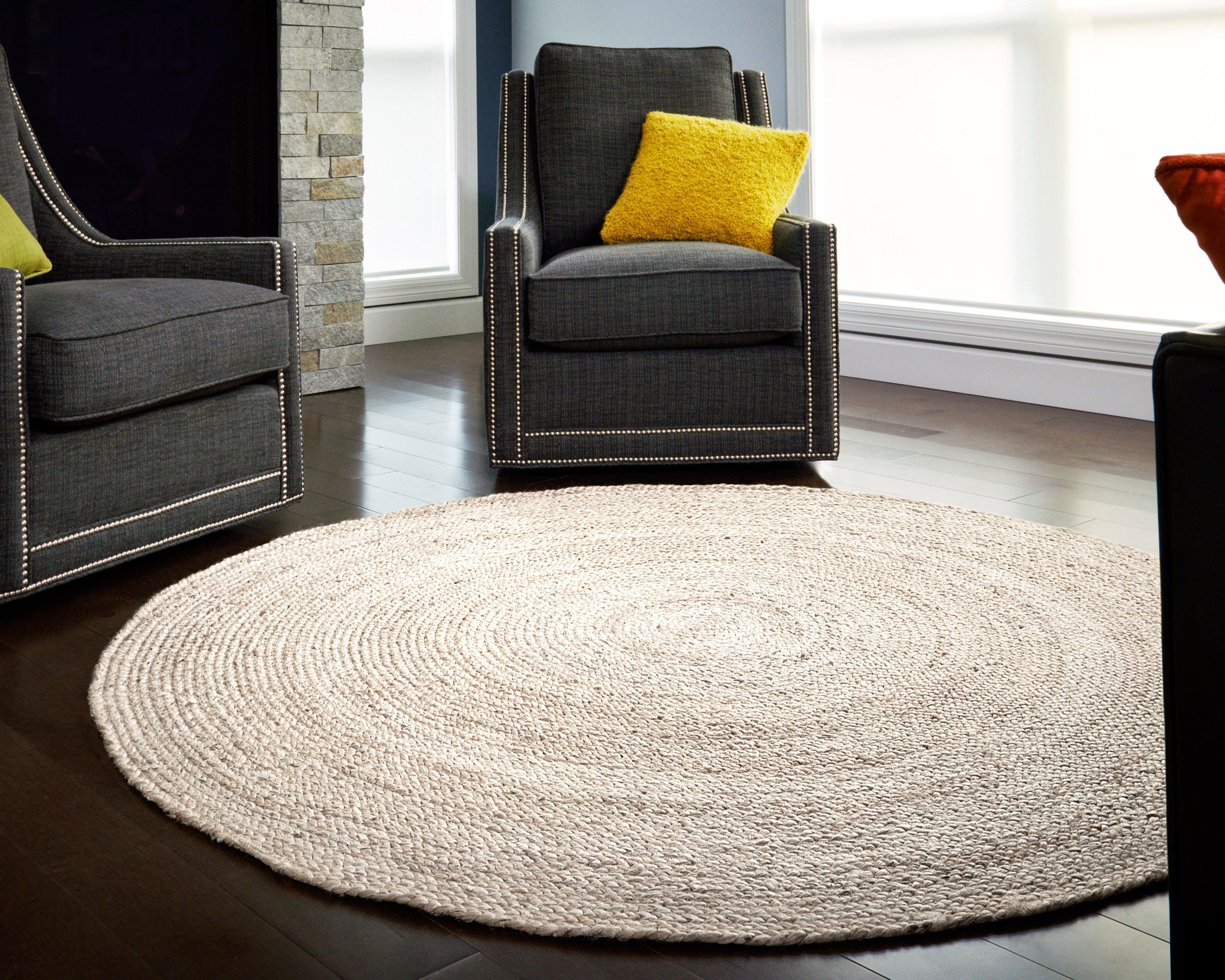 4 x 4 ft. Kerala Ivory Jute Rug