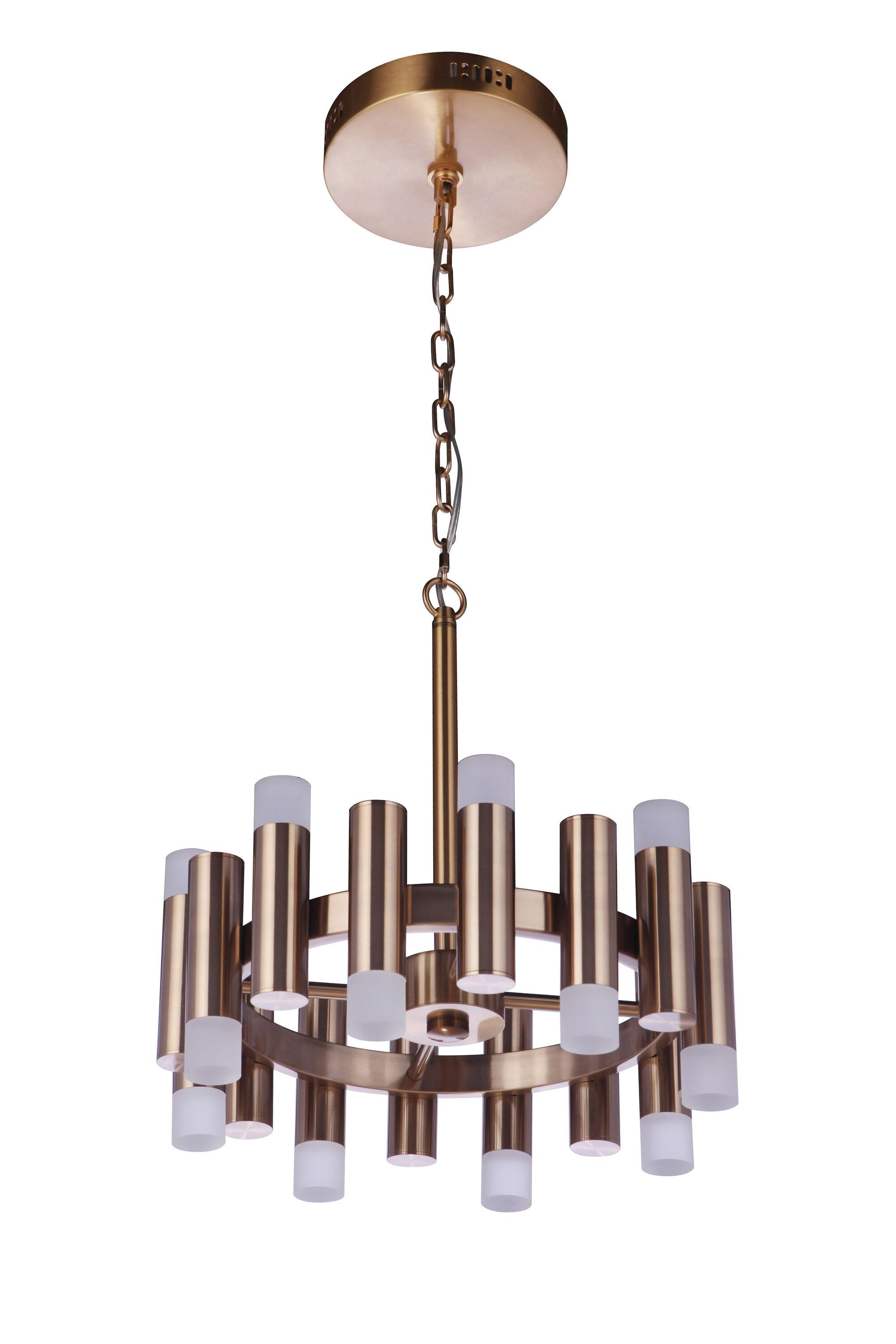 Craftmade Lighting Simple Lux 16 - Light Chandelier in  Satin Brass