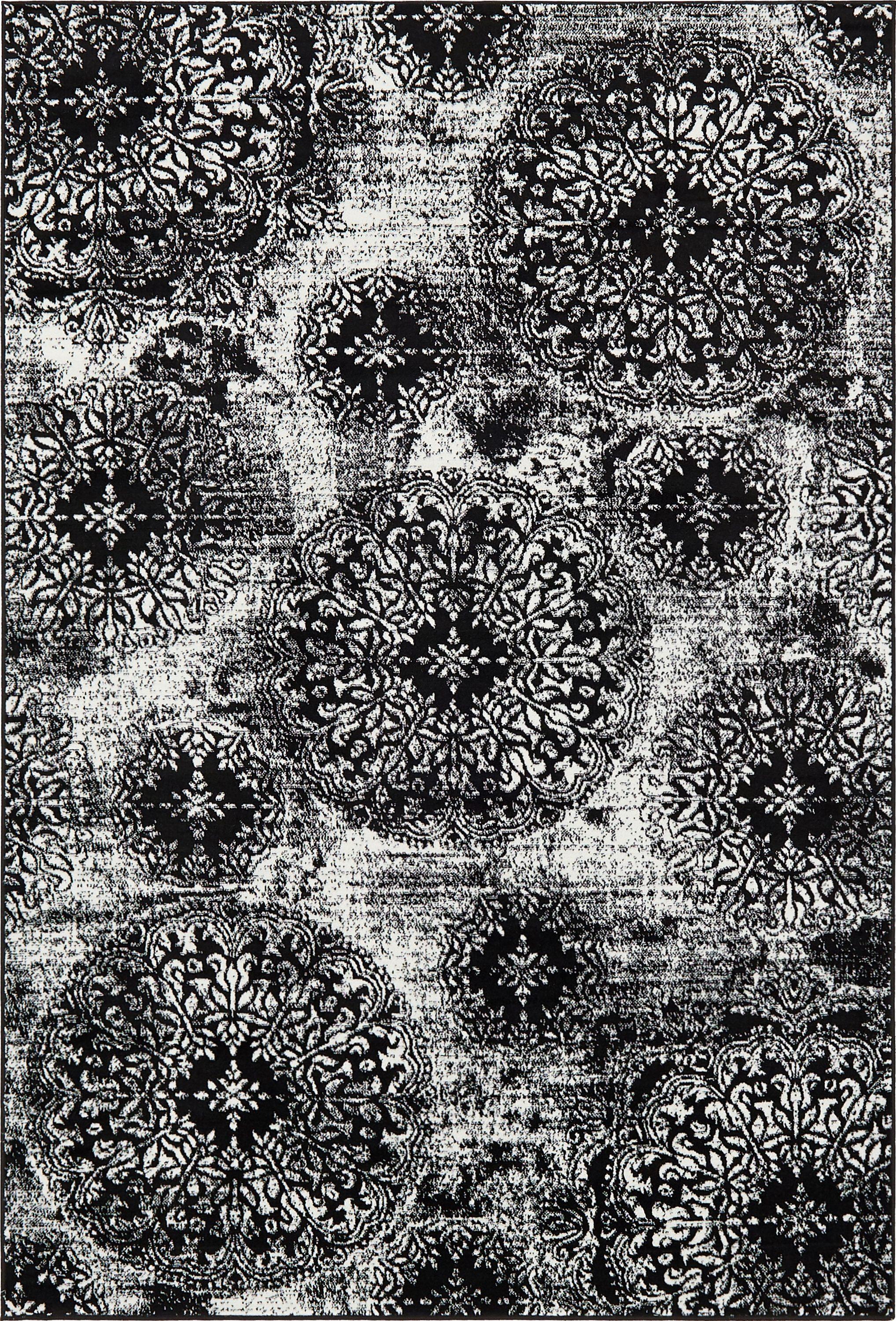 Unique Loom 6' 0 x 9' 0 Sofia Grand Black Area Rug