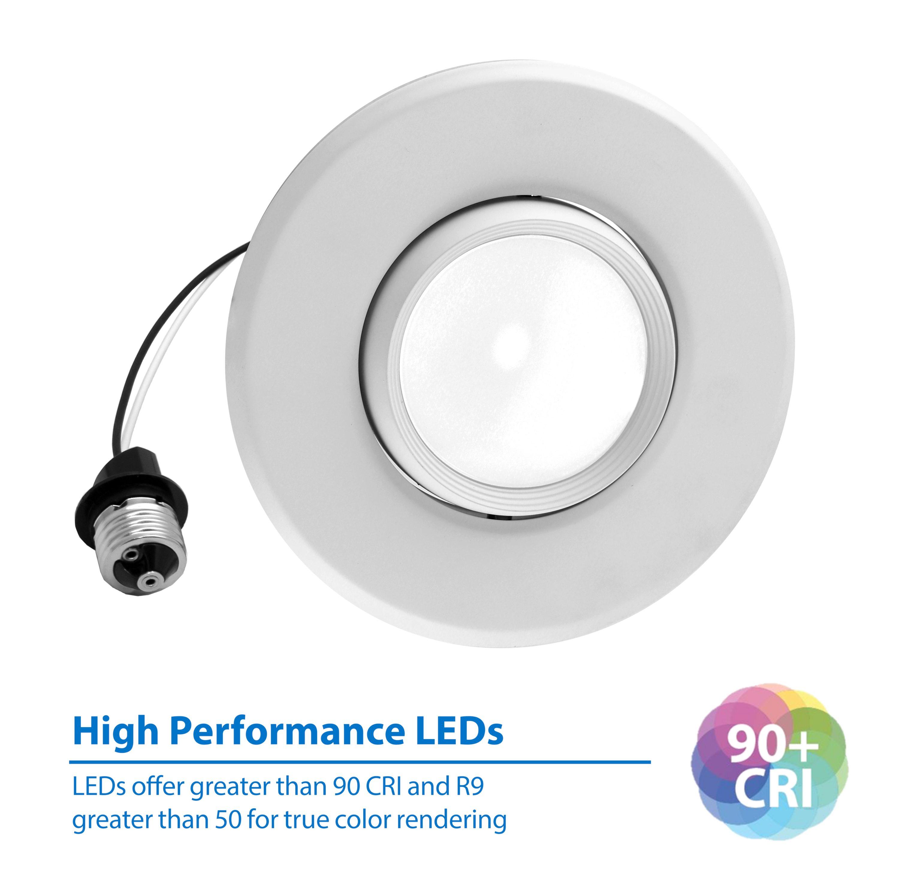 6'' LED Adjustable Recessed Trim