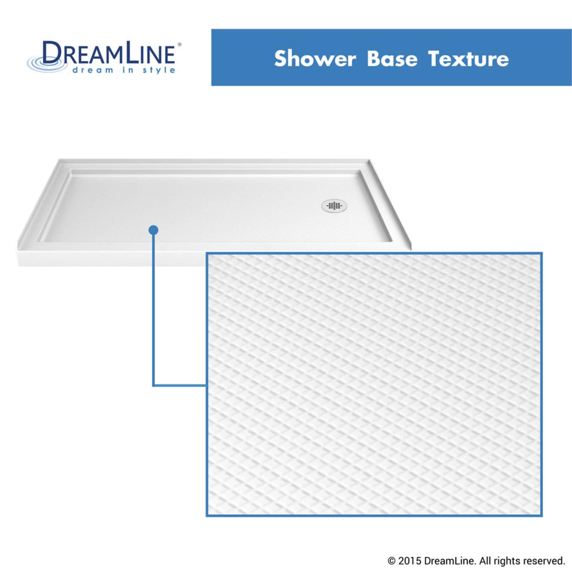 Infinity-Z 0" x 76.75" W Double Sliding Semi-Frameless Shower Enclosure