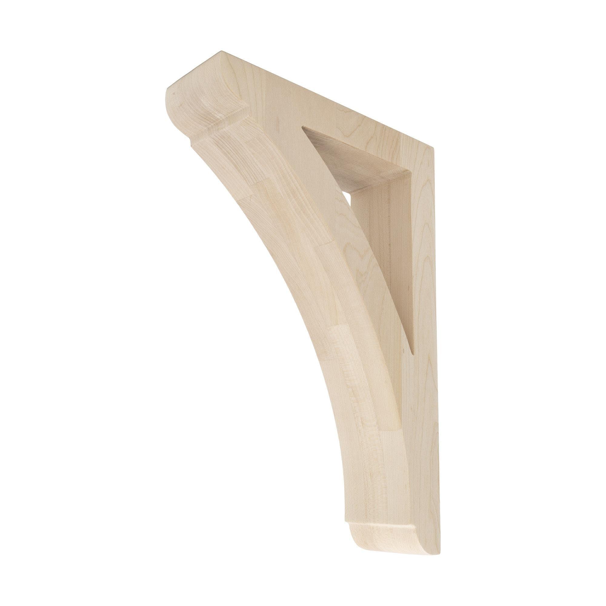 Architectural Products by Outwater L.L.C. 12 in x 2-1/2 in x 8 in Unfinished Medium Solid Traditional Plain Wood Bracket Corbel