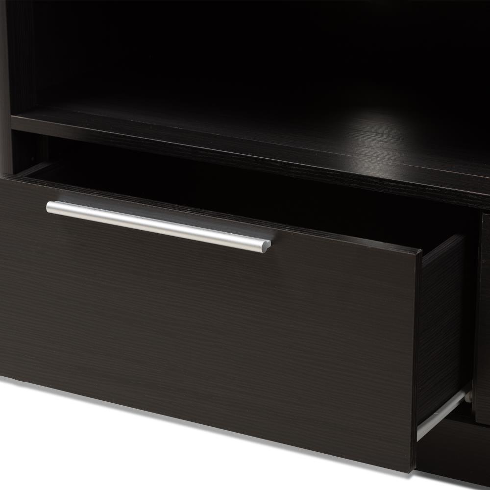 Wholesale interiors 2-Drawer TV Stand, Espresso Brown