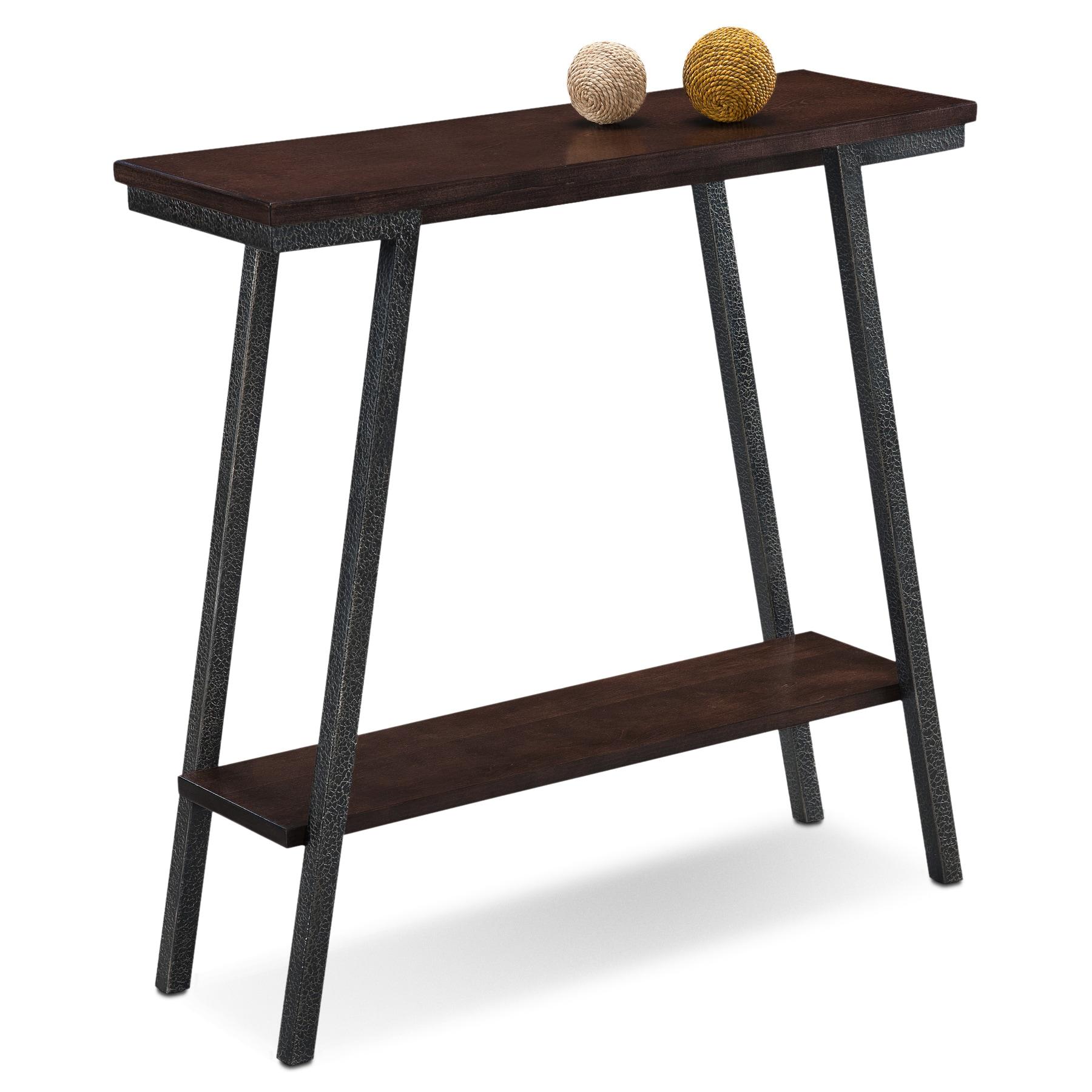 Leick Home 11431 Empiria Hall Console with Shelf, Walnut